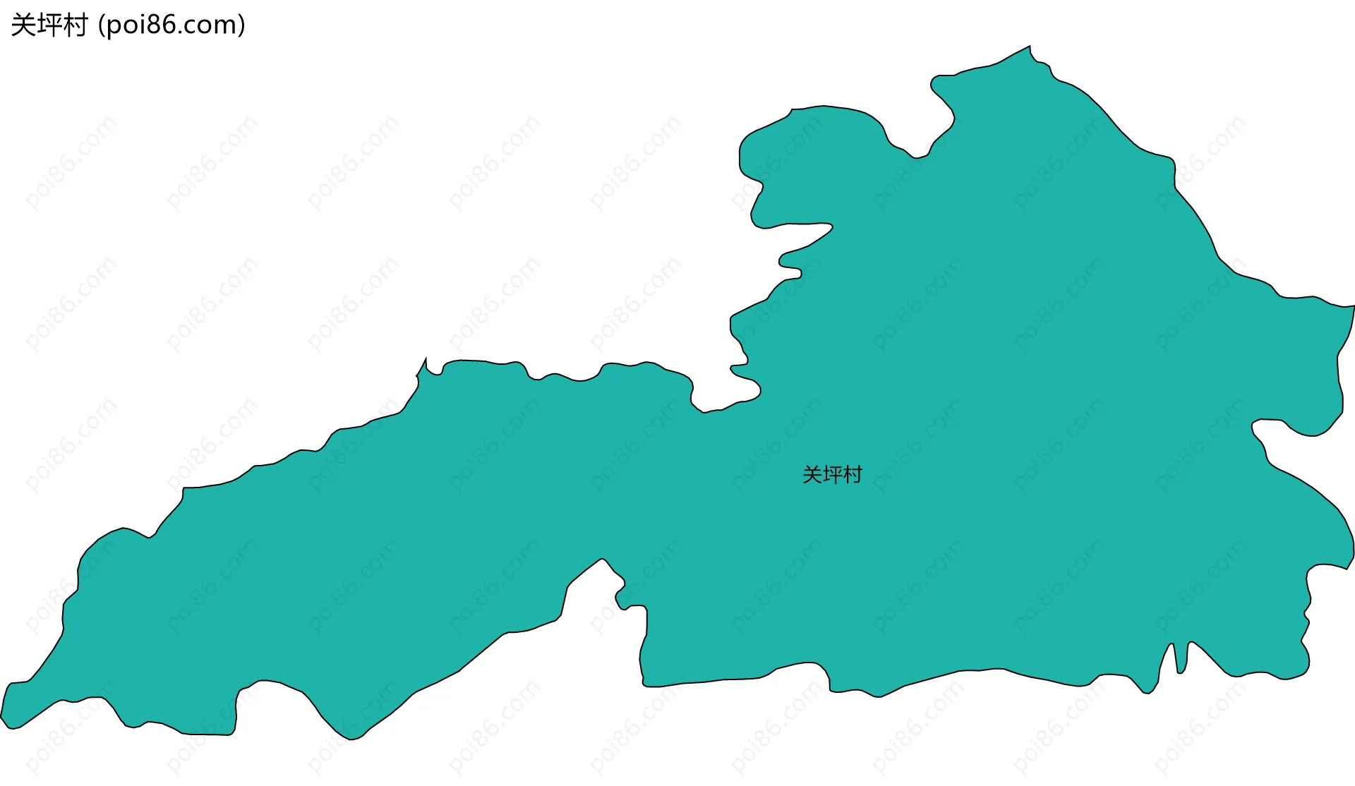 关坪村边界地图