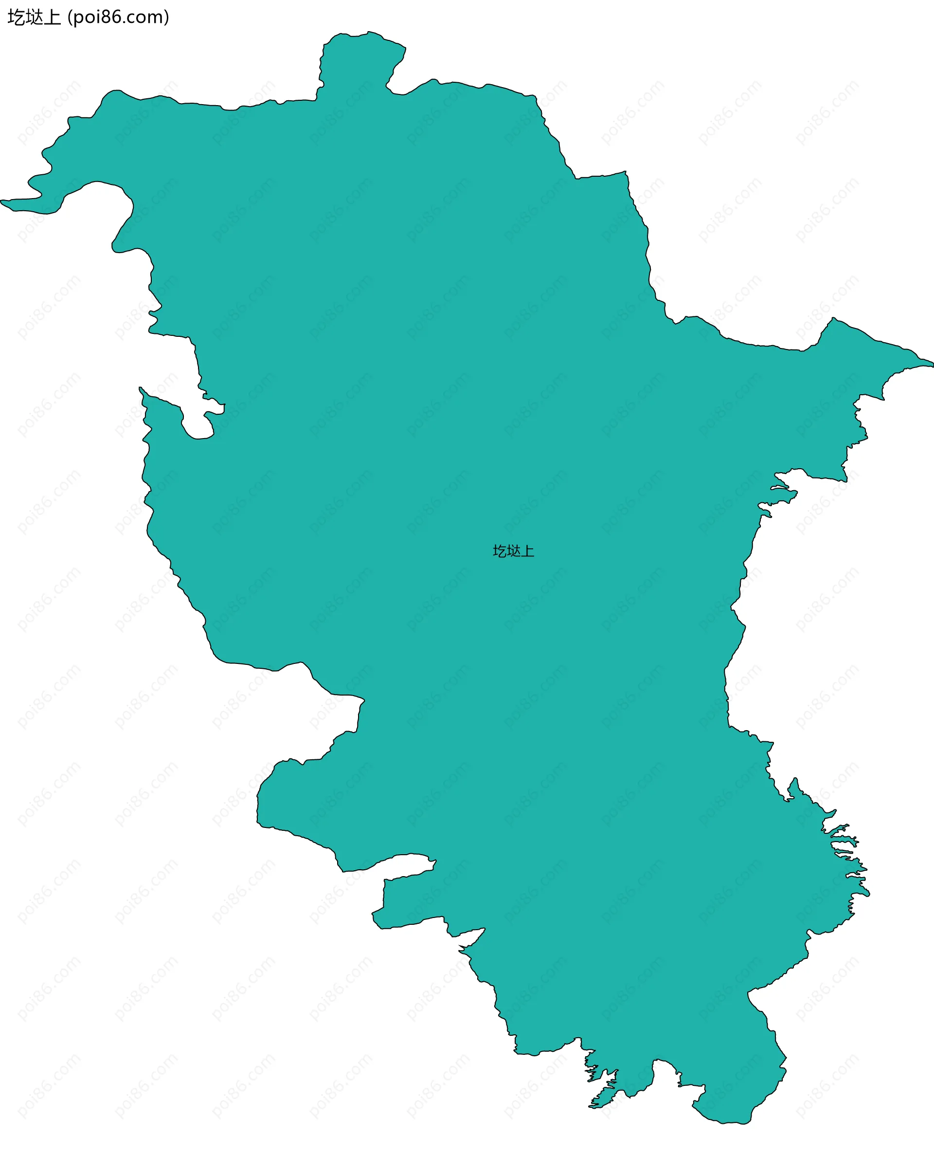 圪垯上边界地图