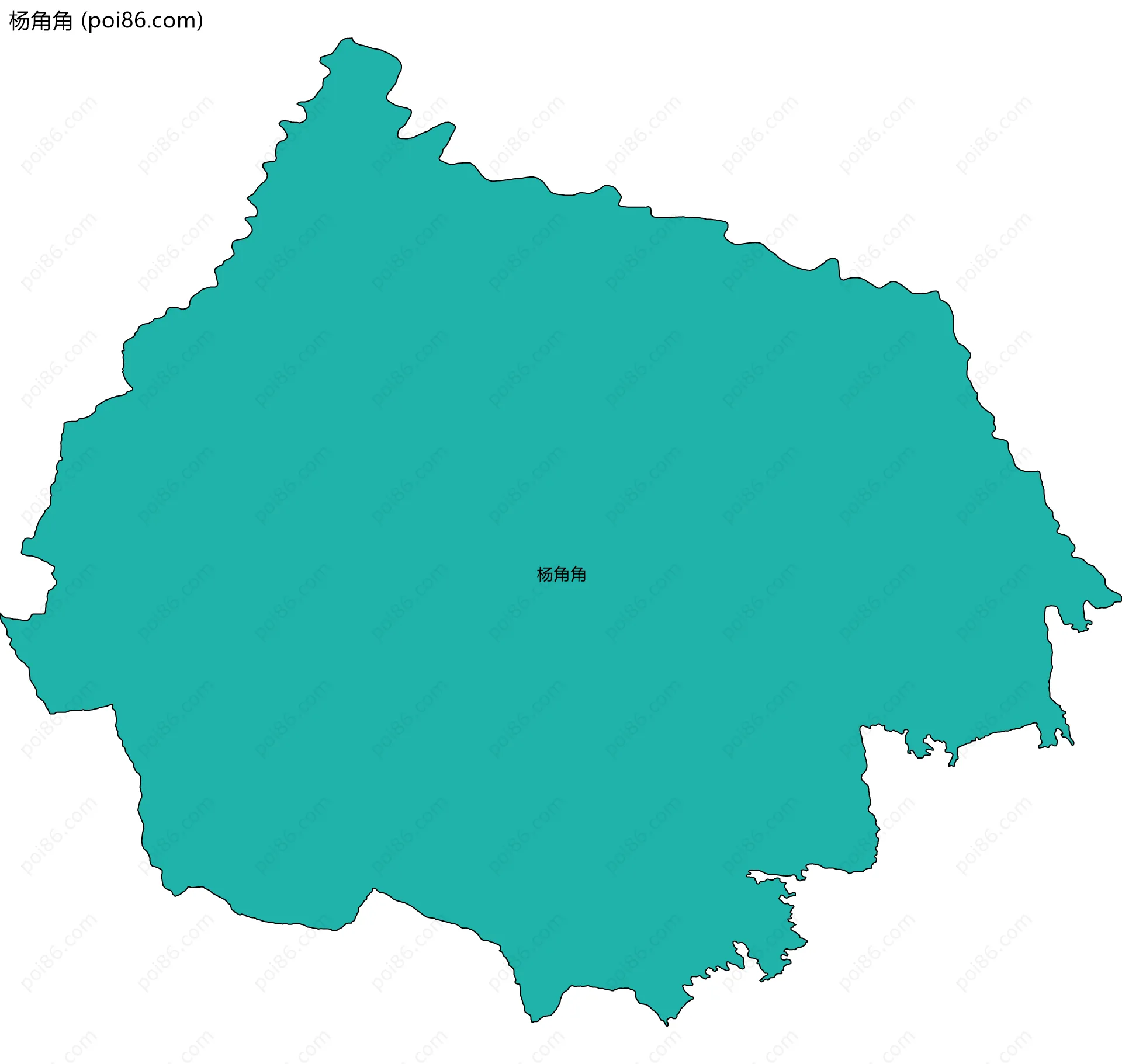 杨角角边界地图