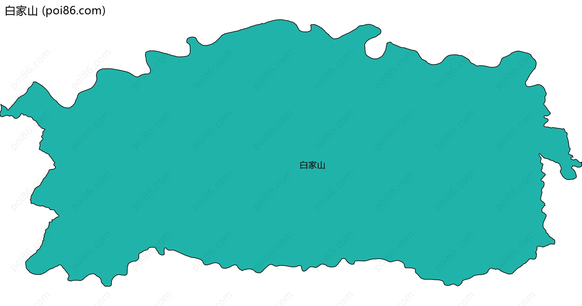 白家山边界地图