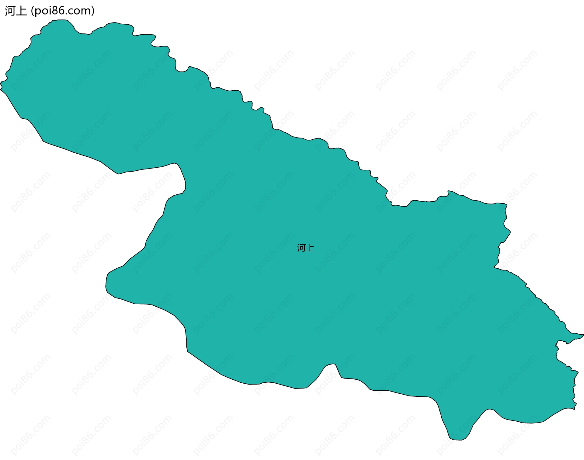 河上边界地图