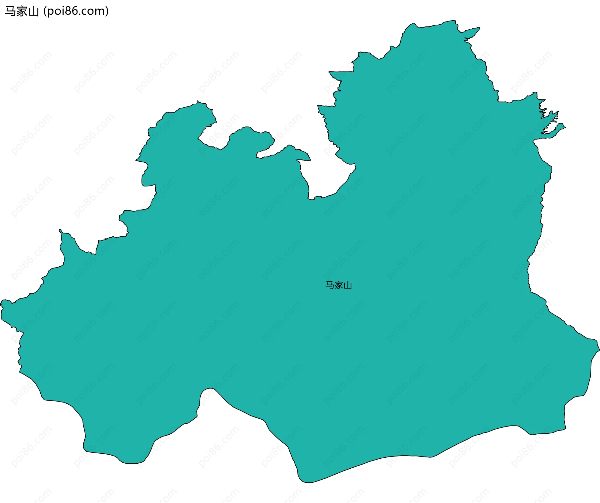 马家山边界地图