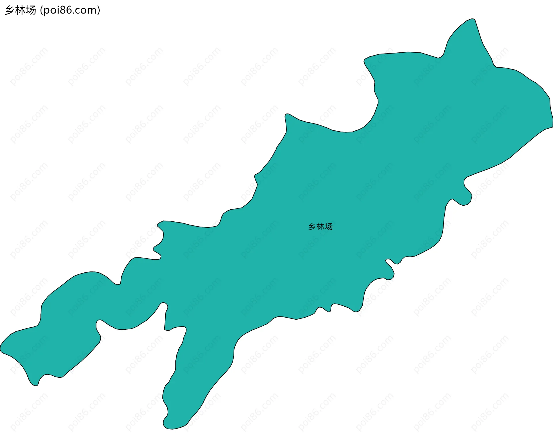 乡林场边界地图