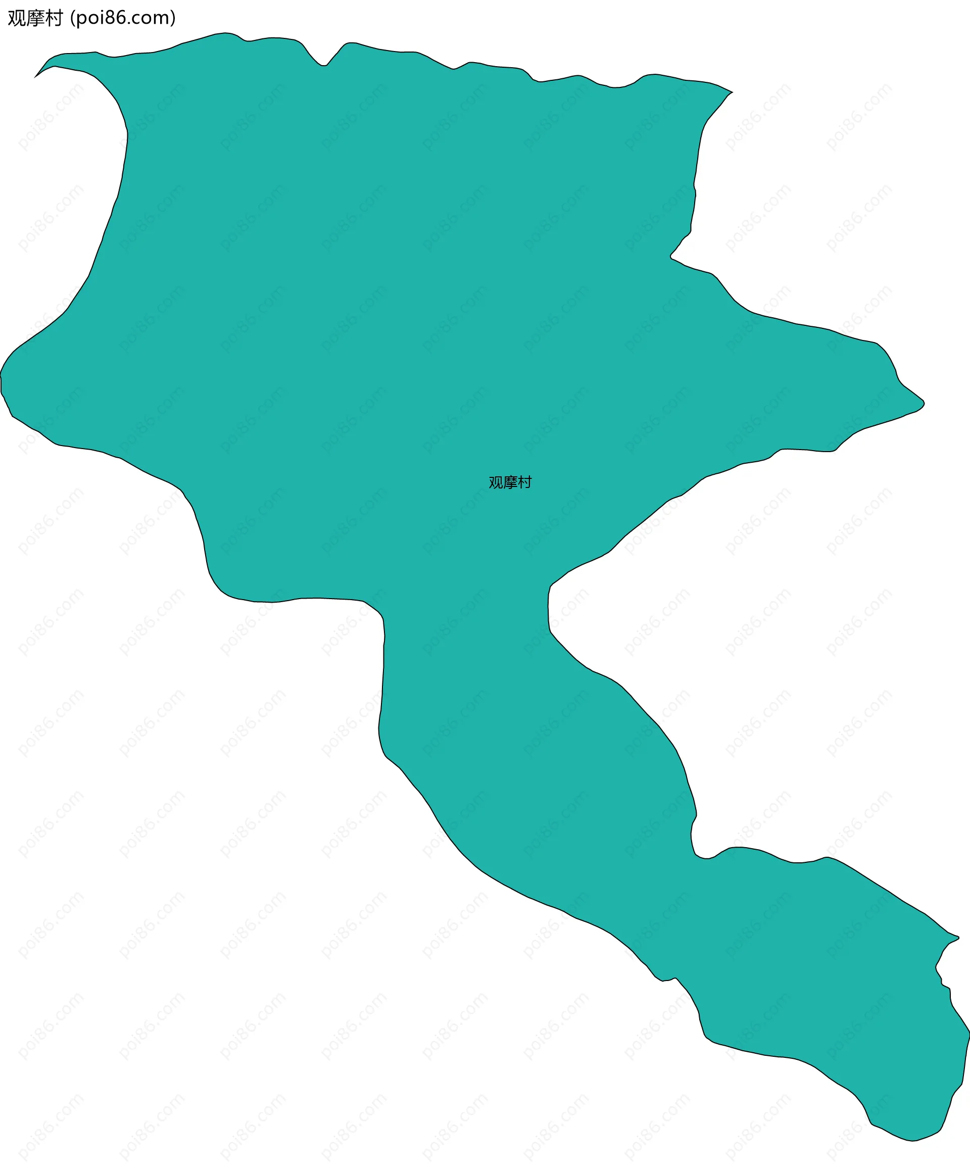 观摩村边界地图