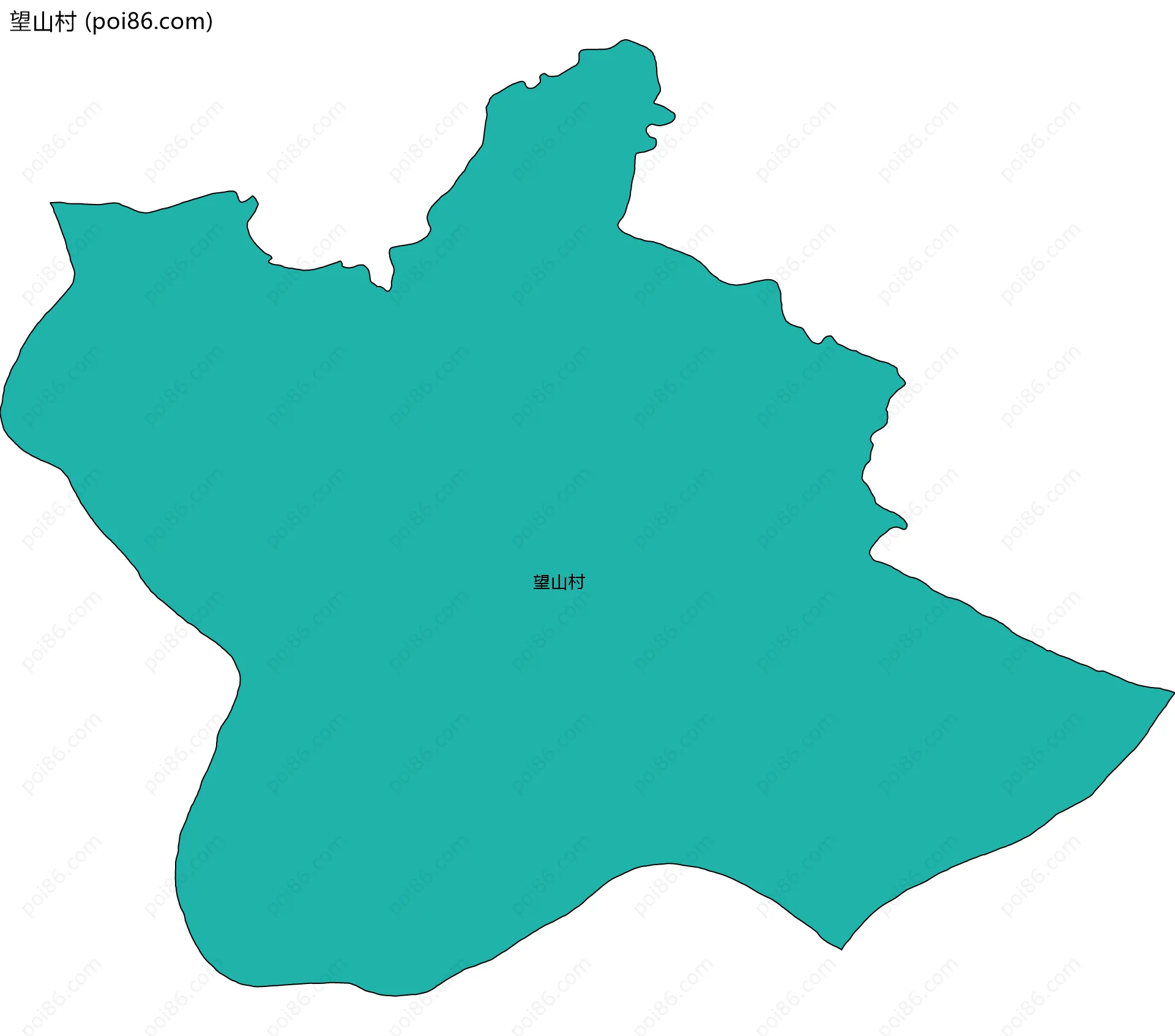 望山村边界地图