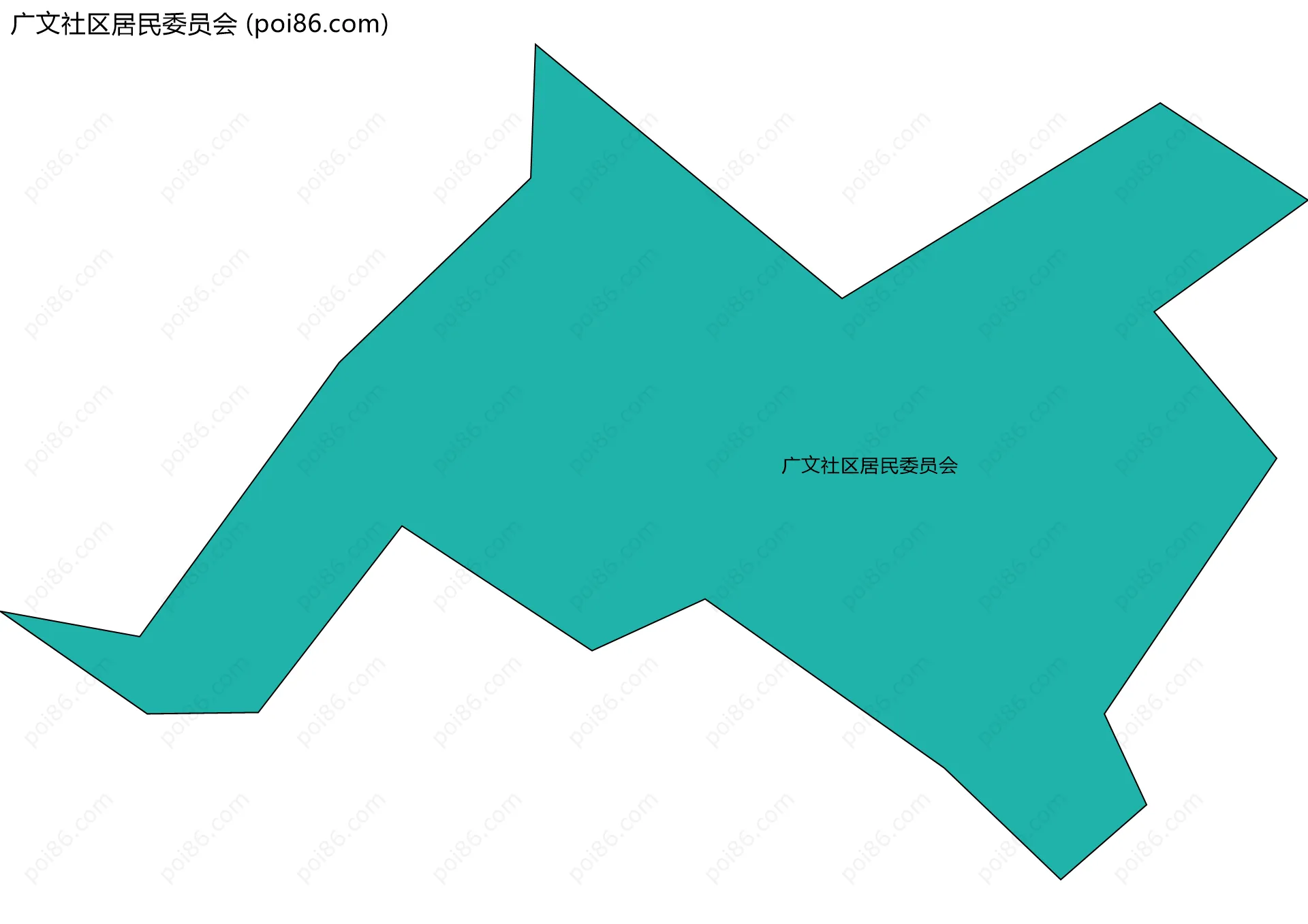 广文社区居民委员会边界地图