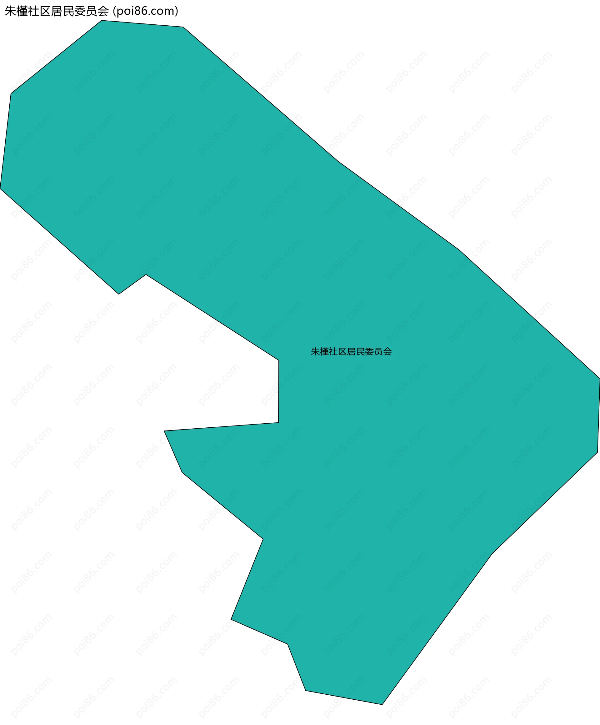 朱槿社区居民委员会边界地图