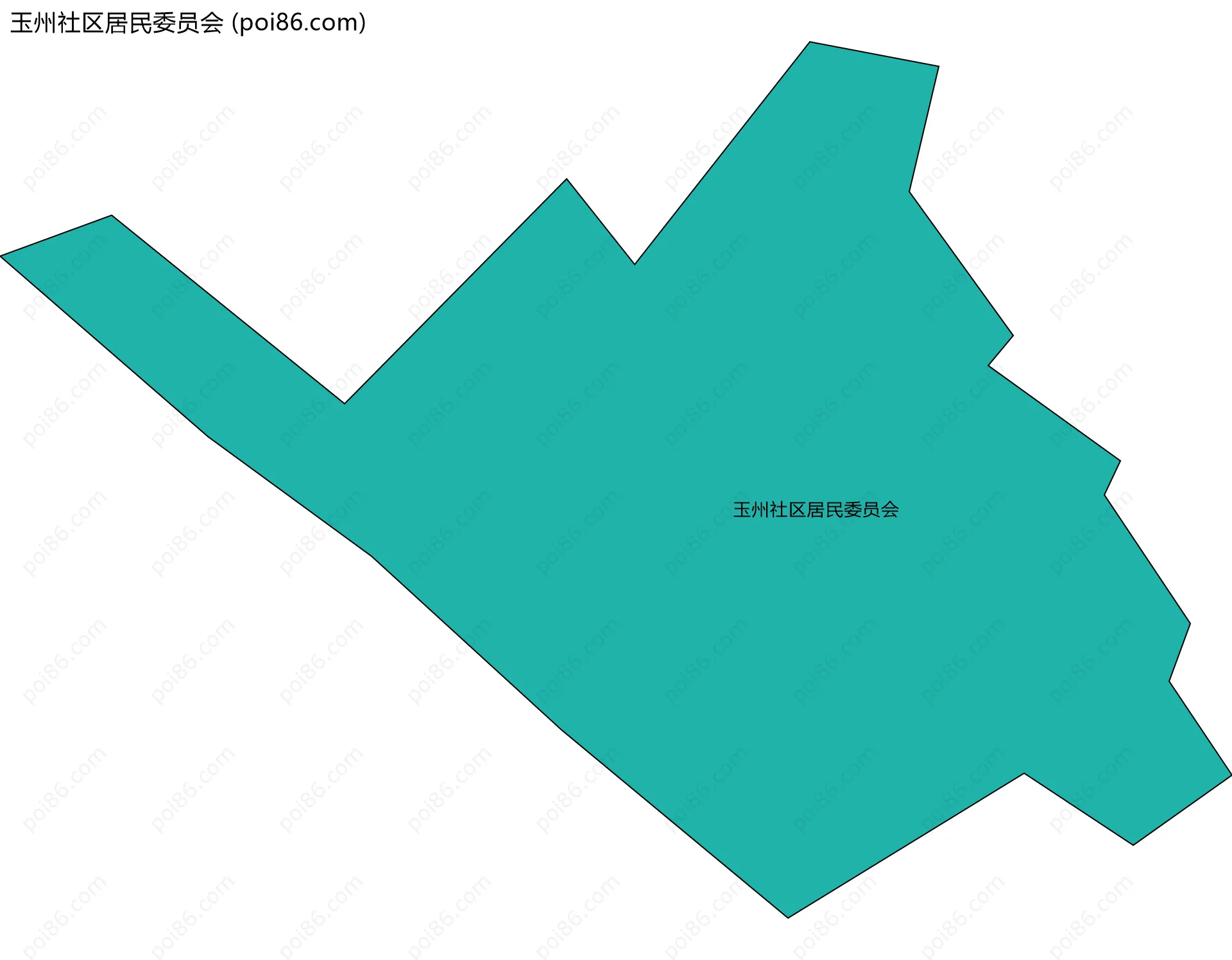 玉州社区居民委员会边界地图