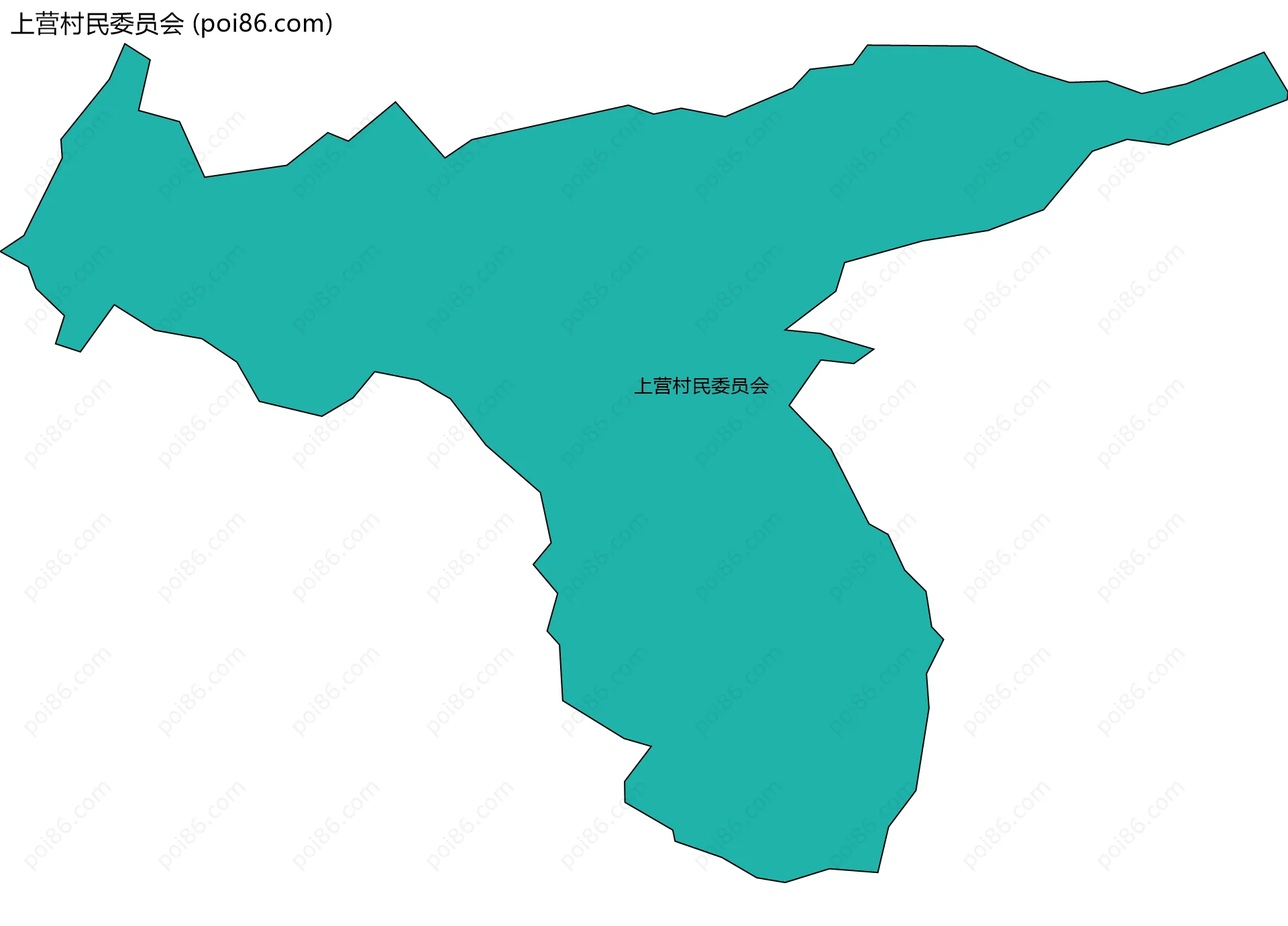 上营村民委员会边界地图