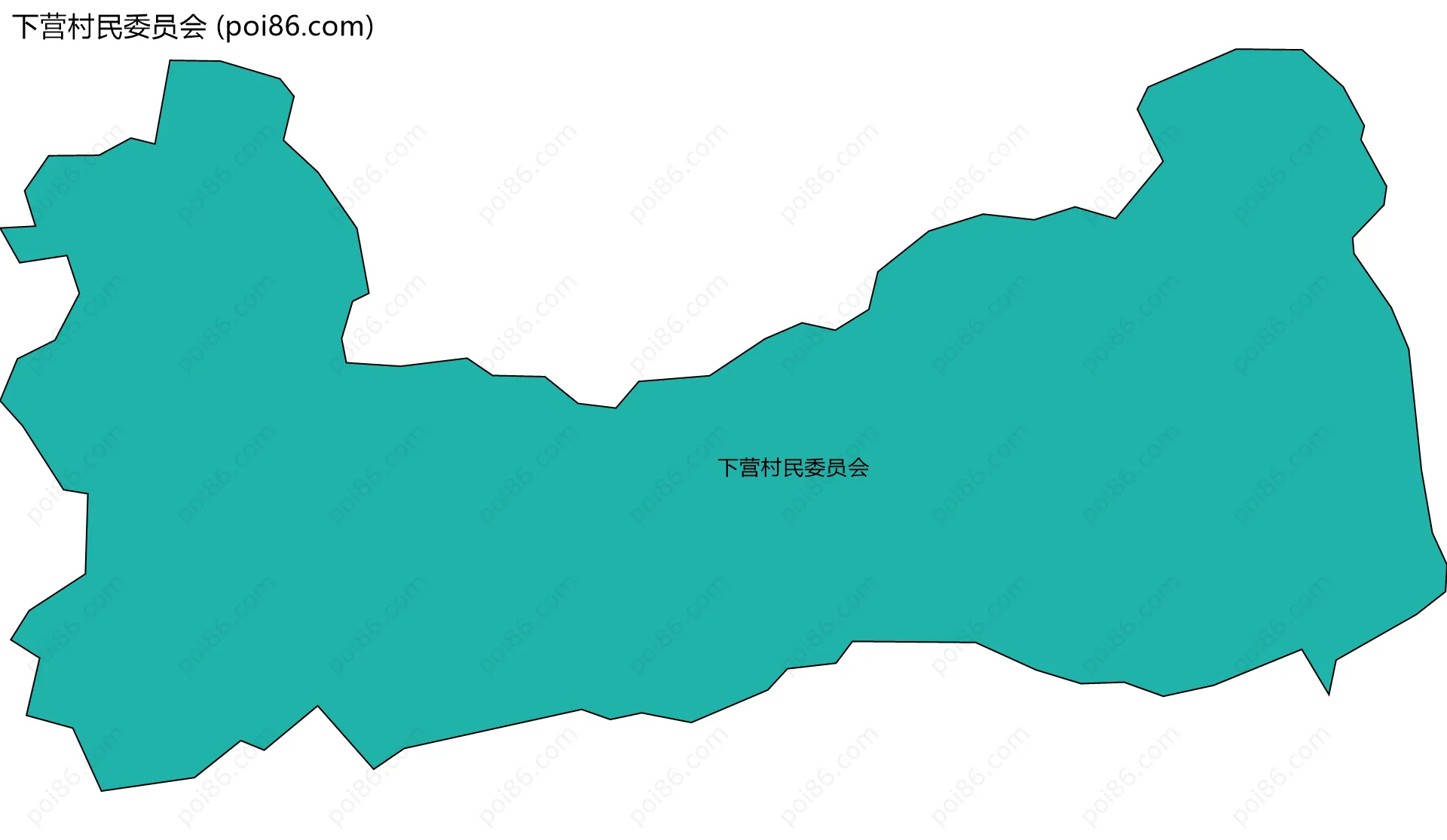 下营村民委员会边界地图