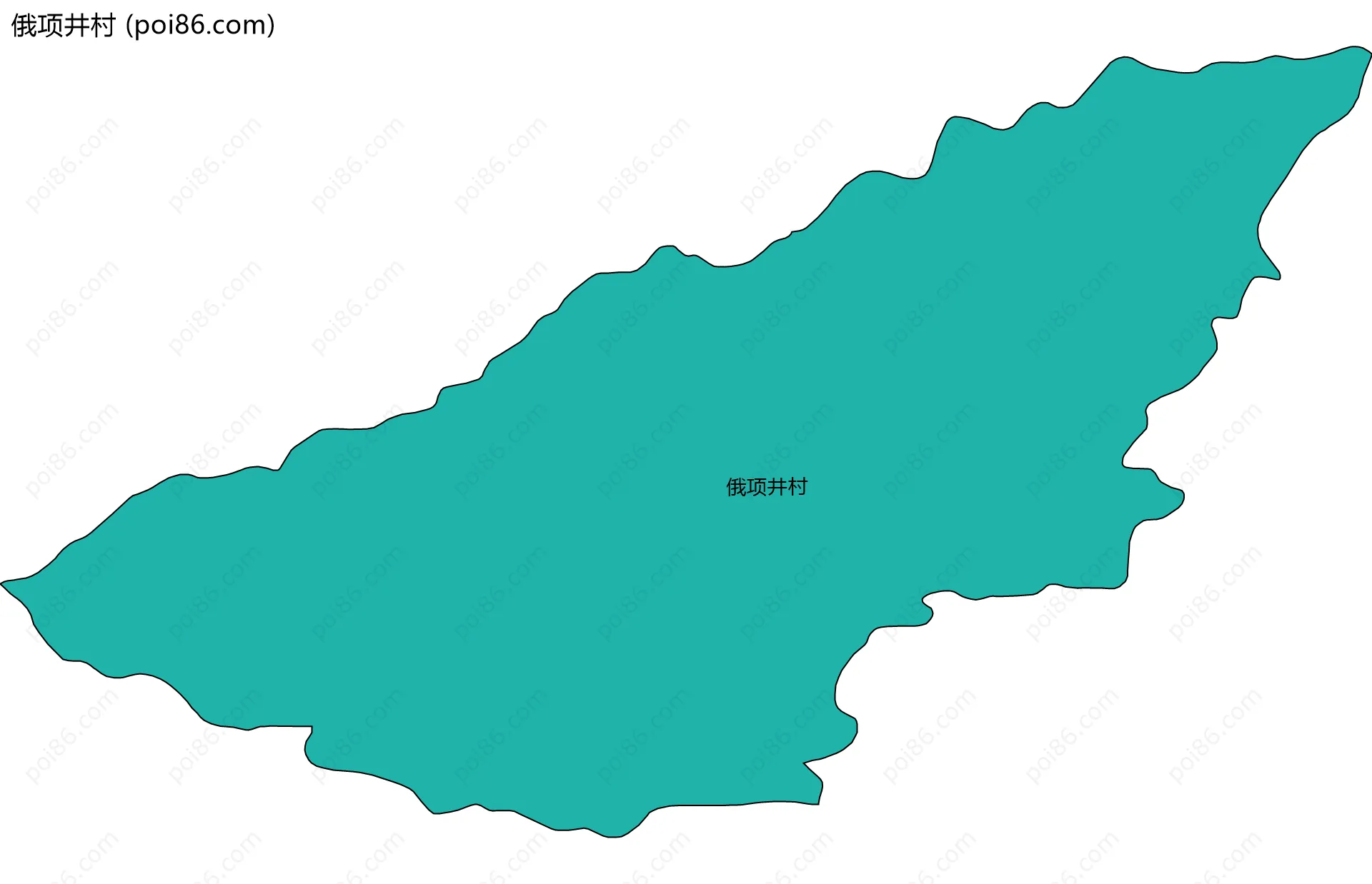 俄项井村边界地图
