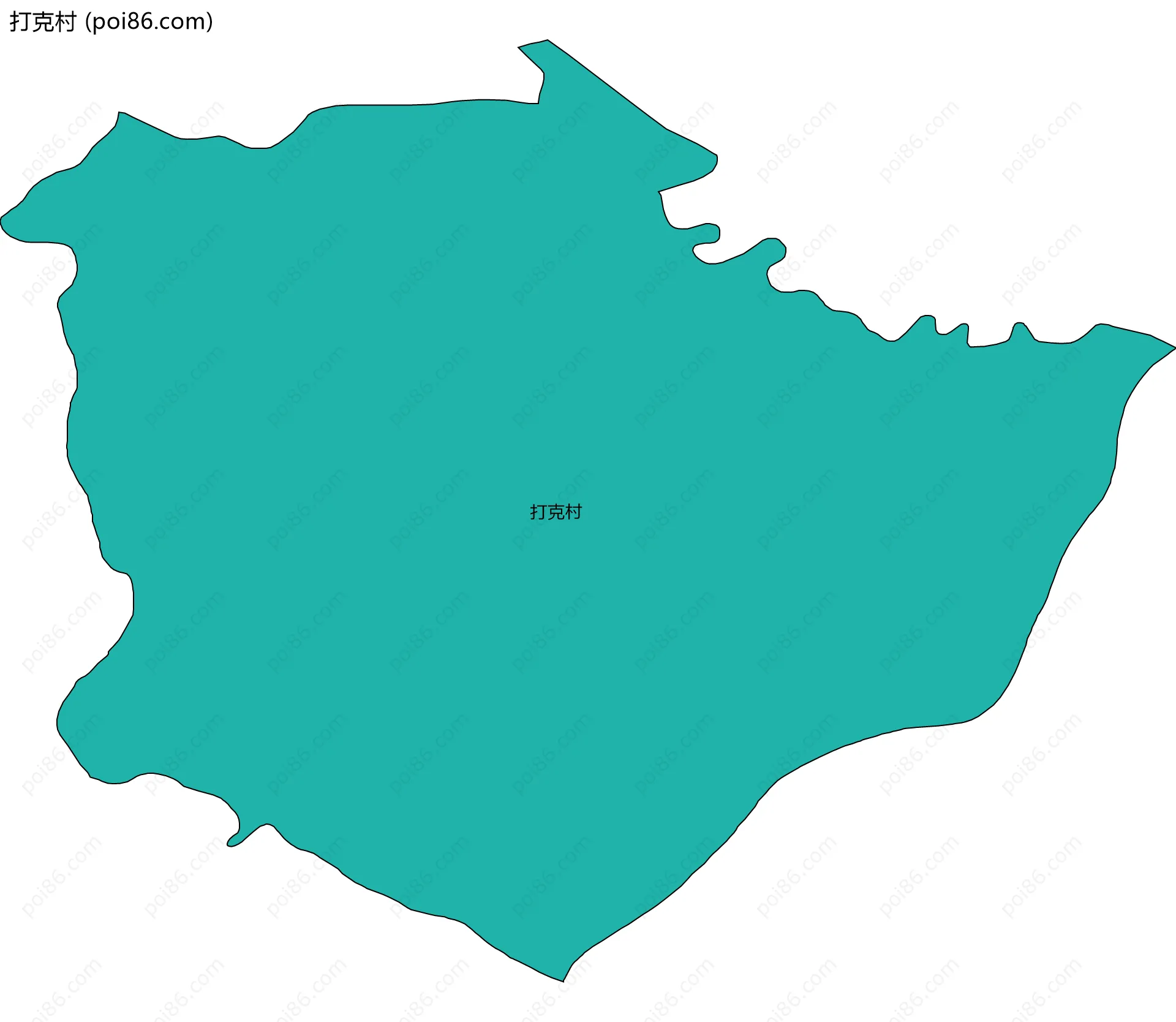 打克村边界地图