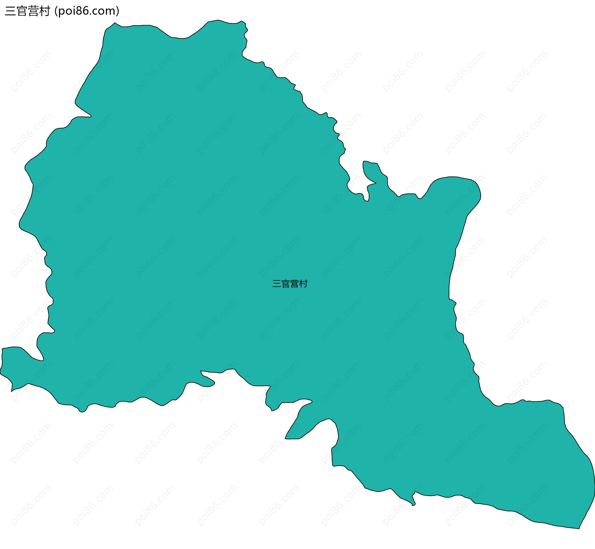 三官营村边界地图