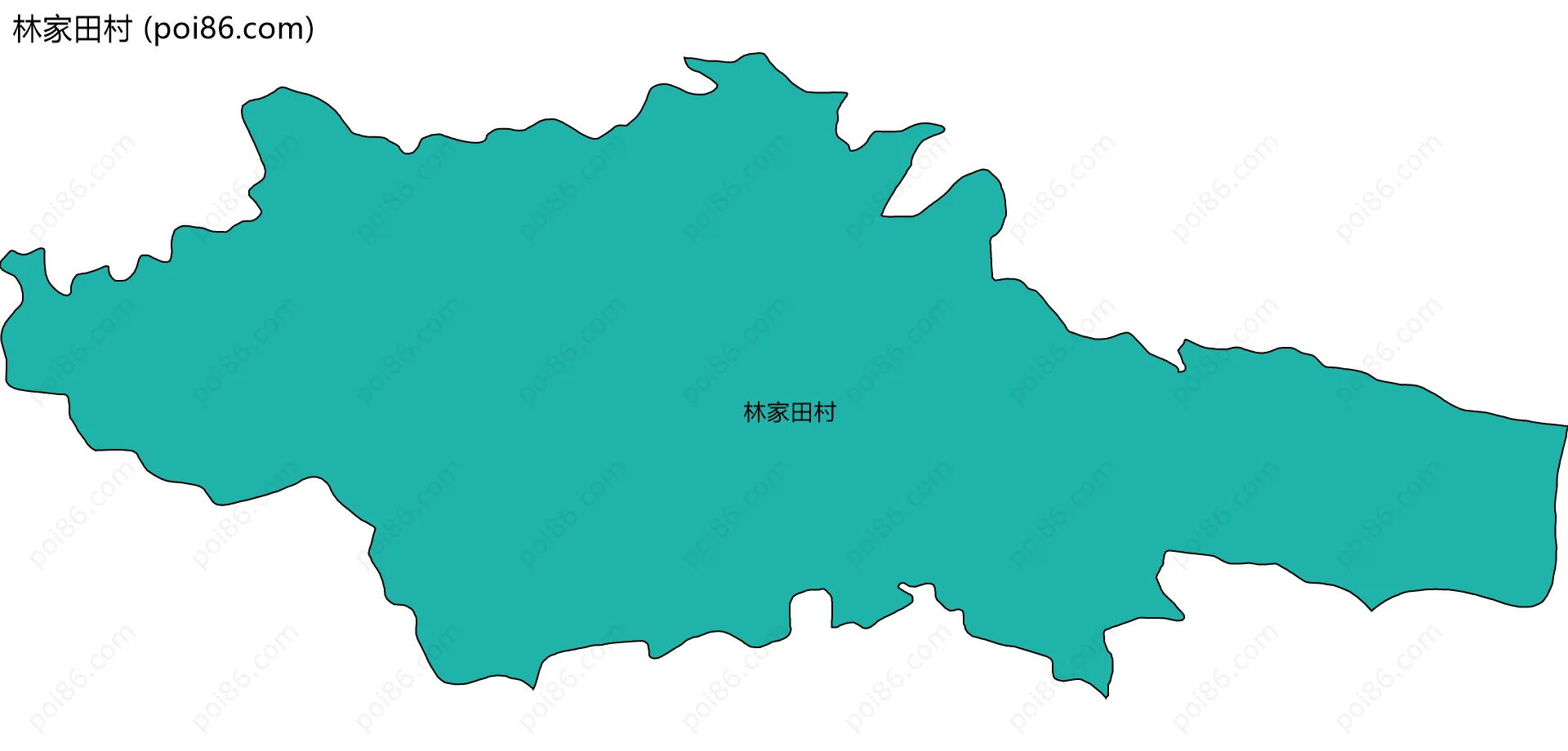 林家田村边界地图