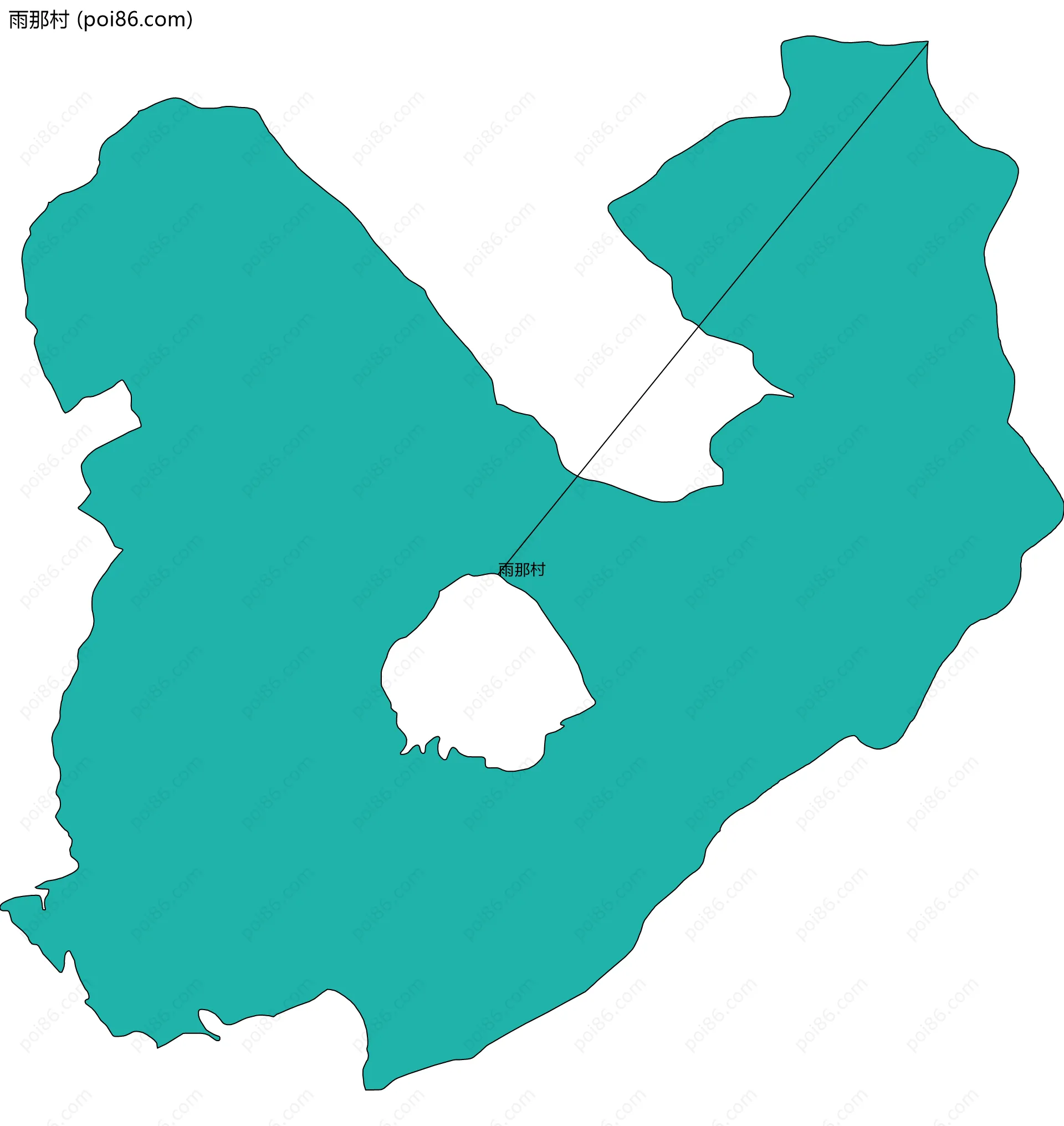 雨那村边界地图