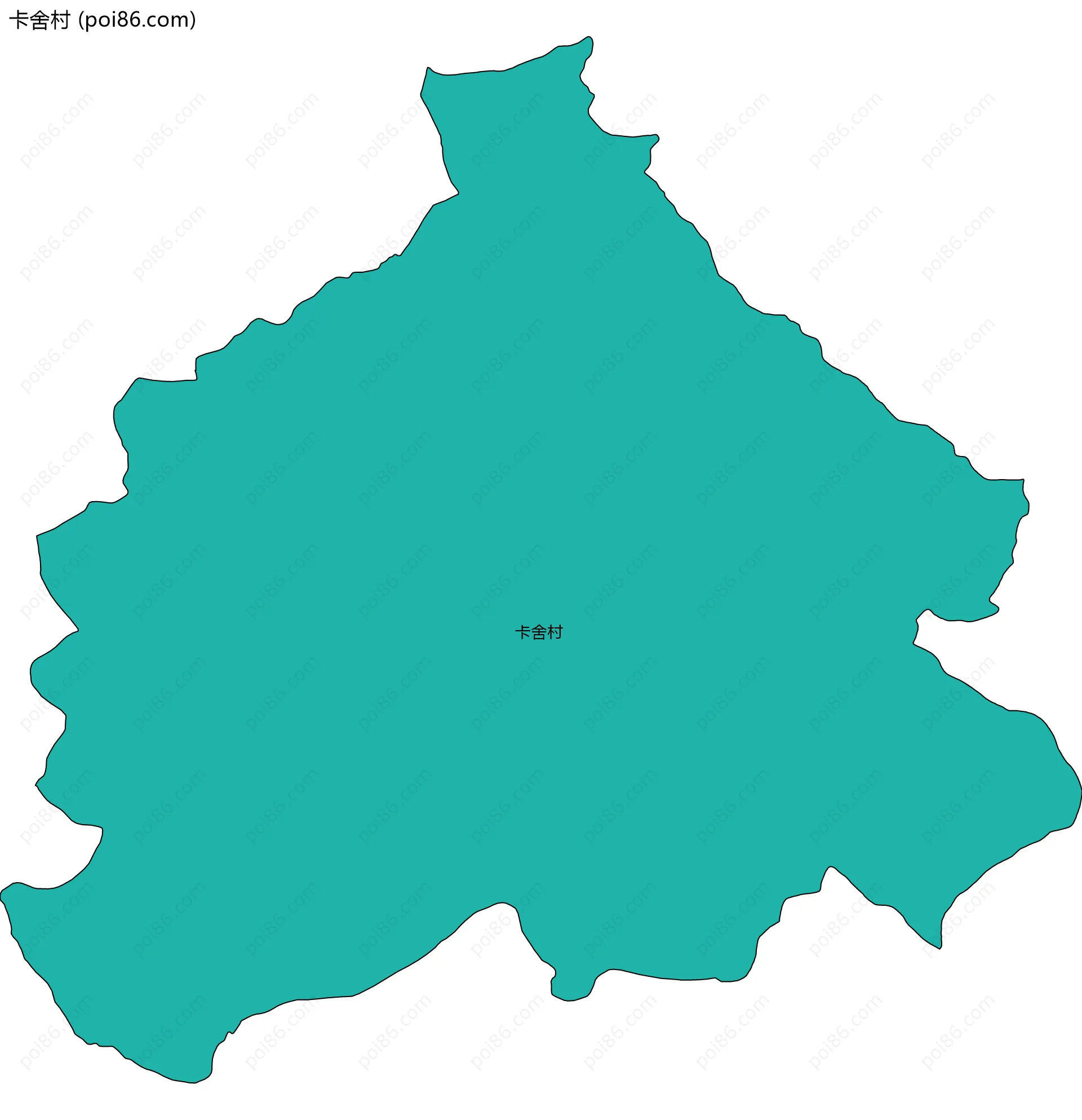 卡舍村边界地图
