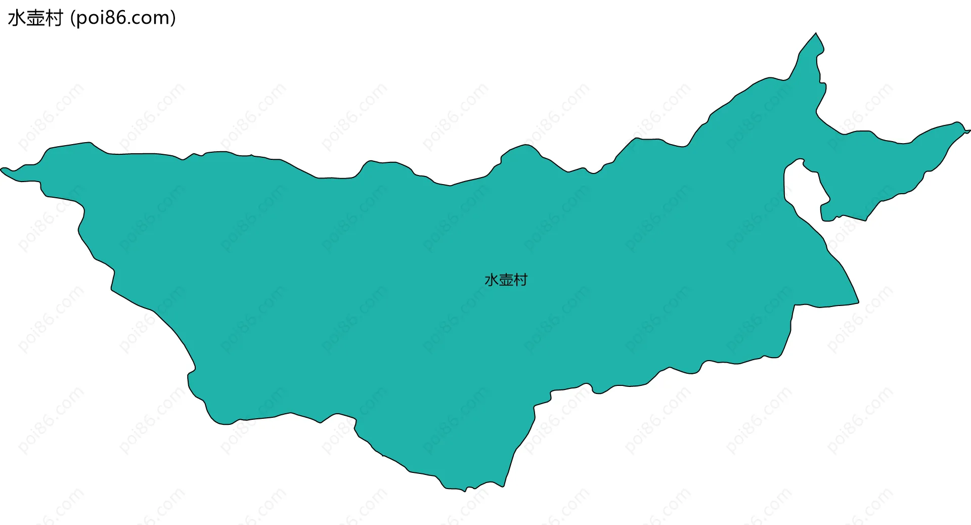 水壶村边界地图