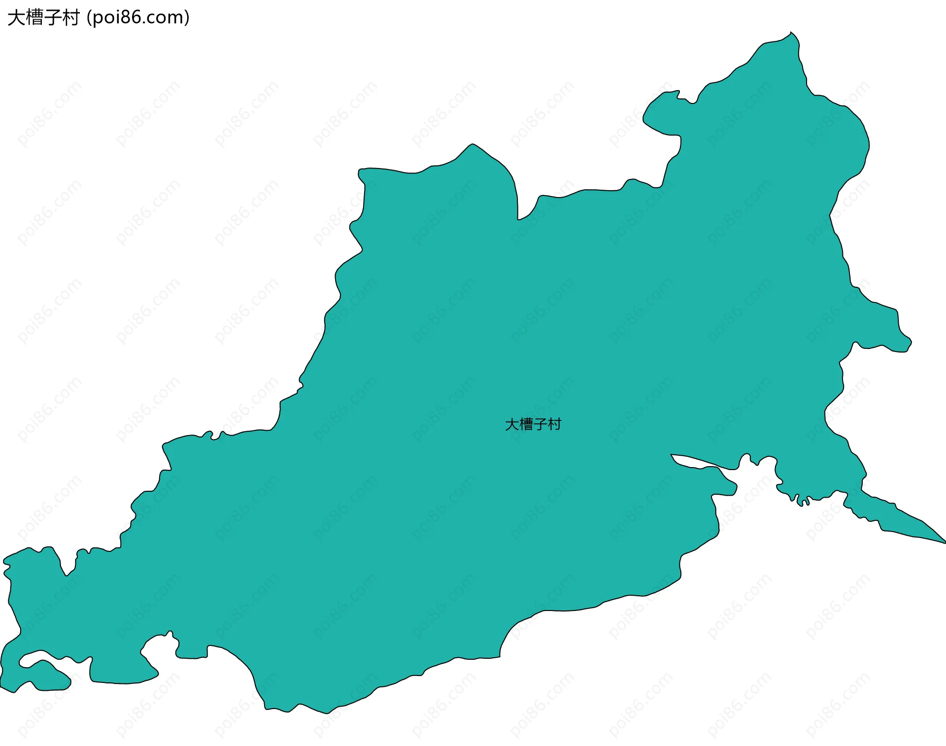 大槽子村边界地图