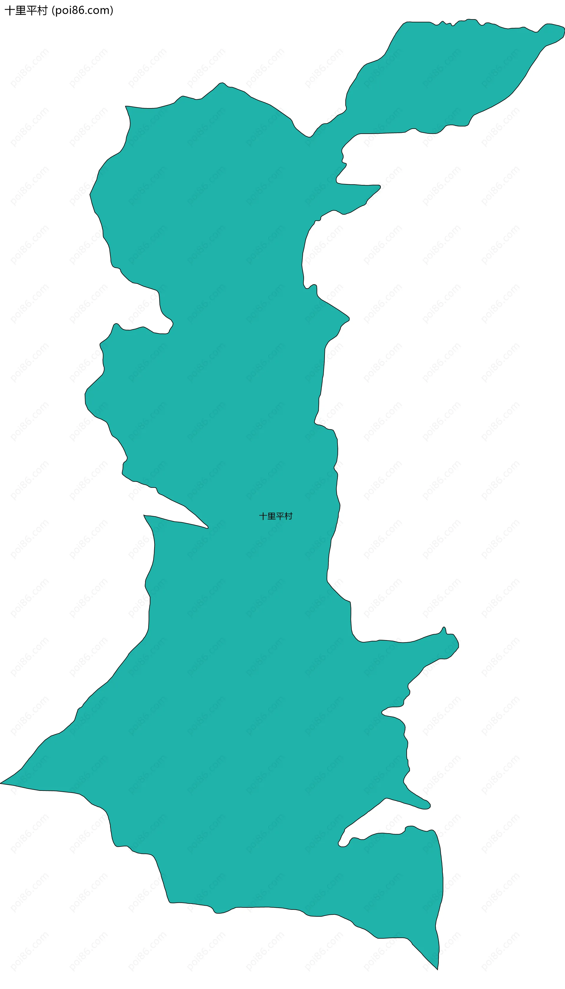 十里平村边界地图