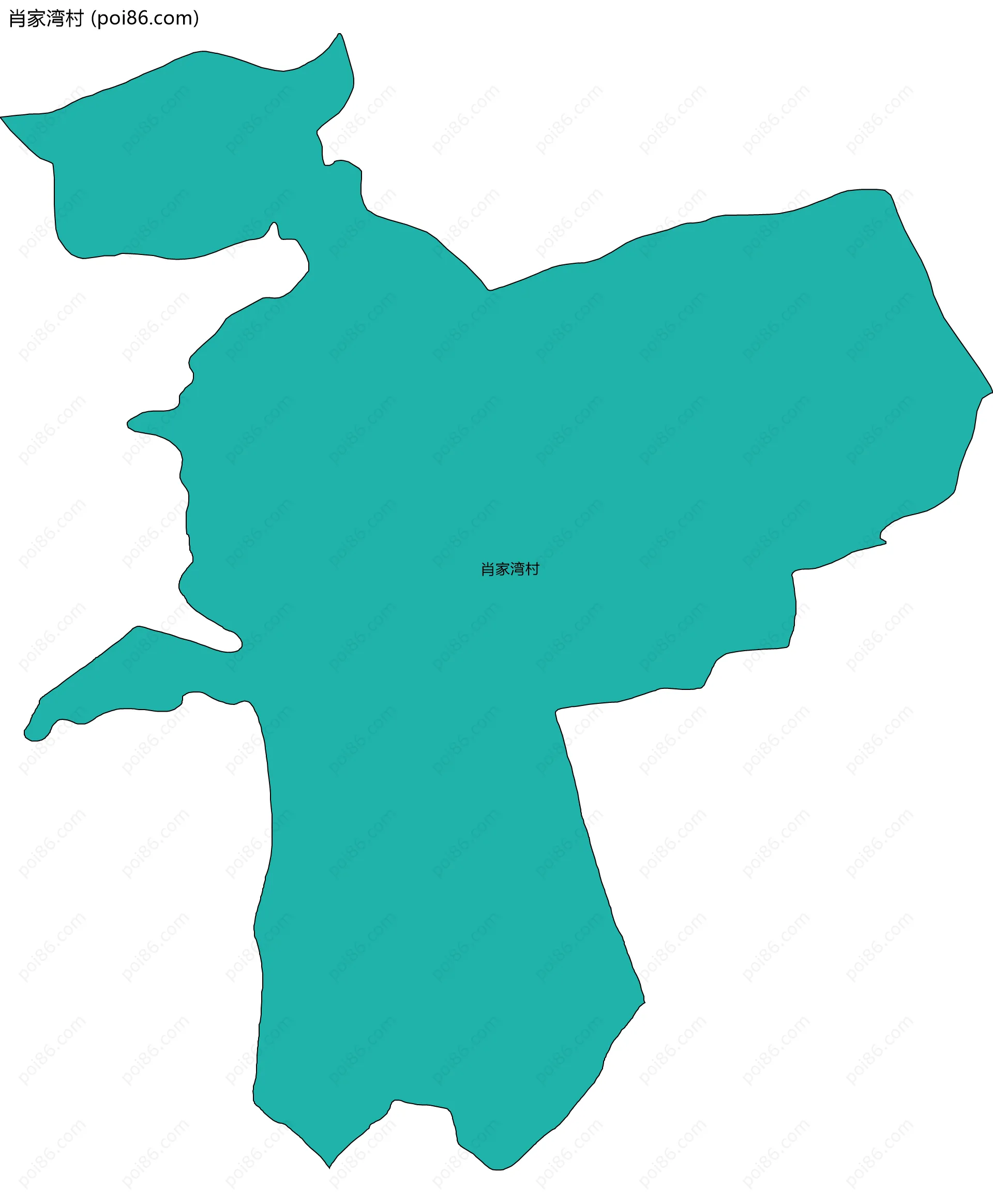 肖家湾村边界地图