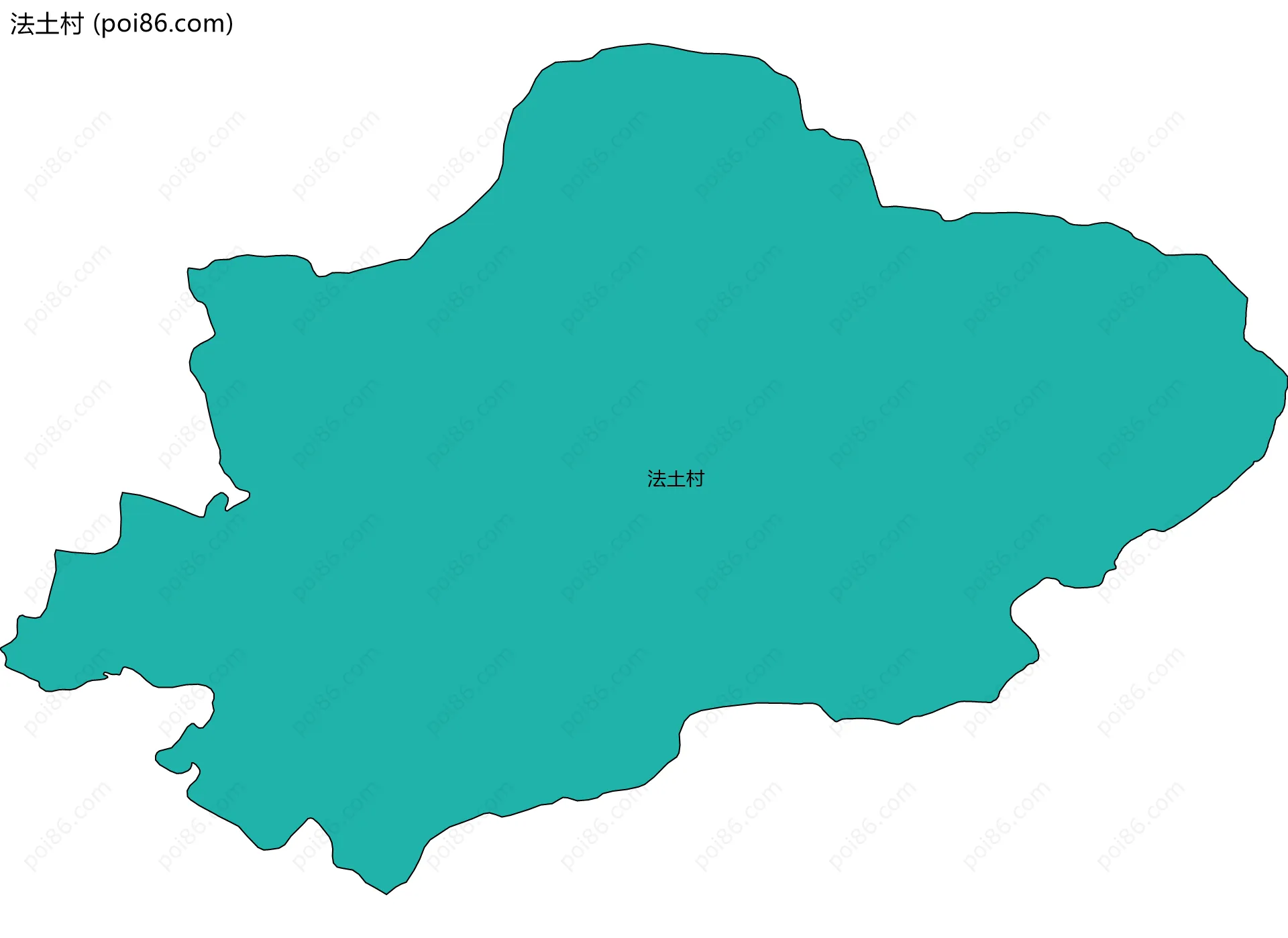 法土村边界地图