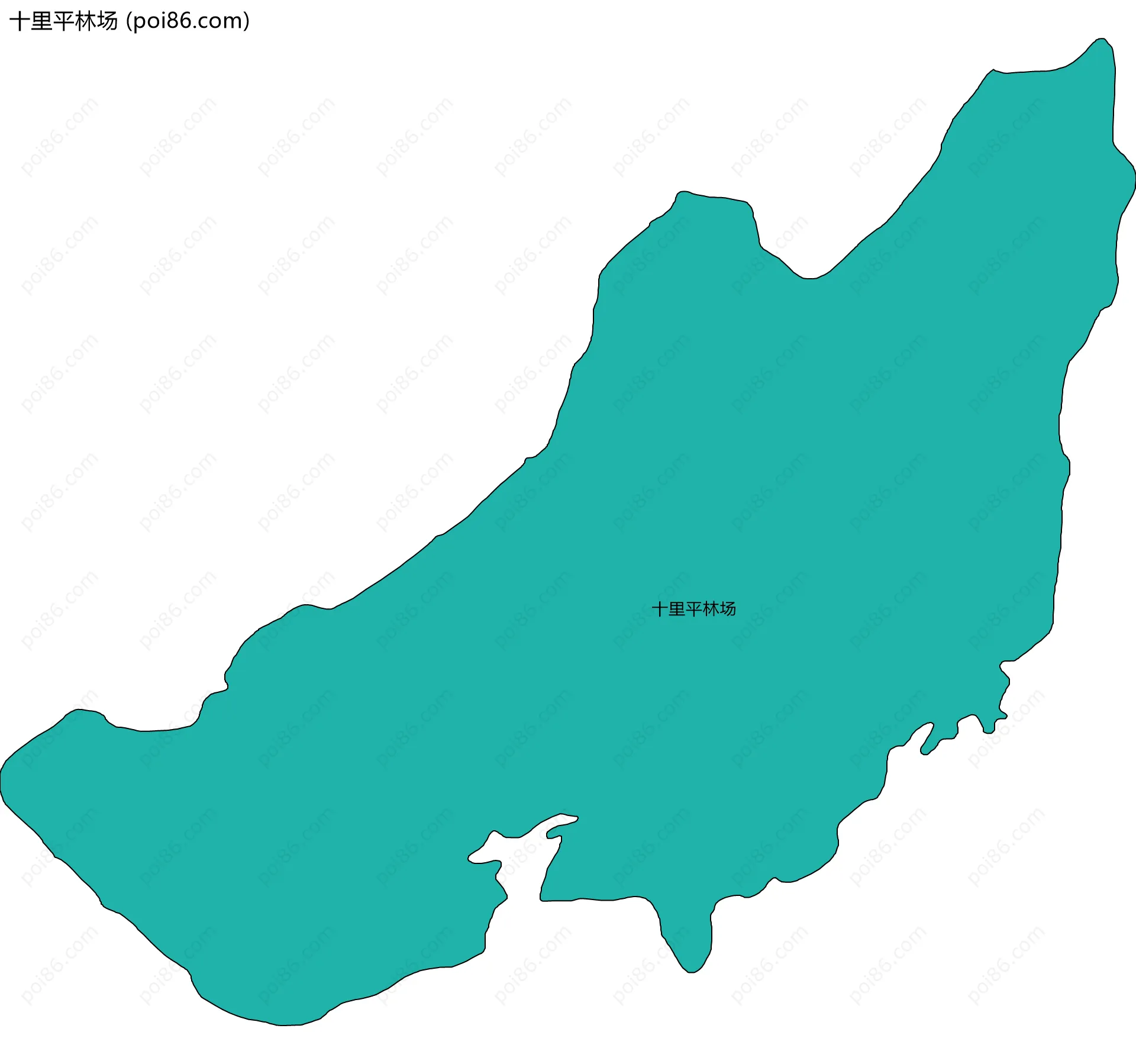 十里平林场边界地图