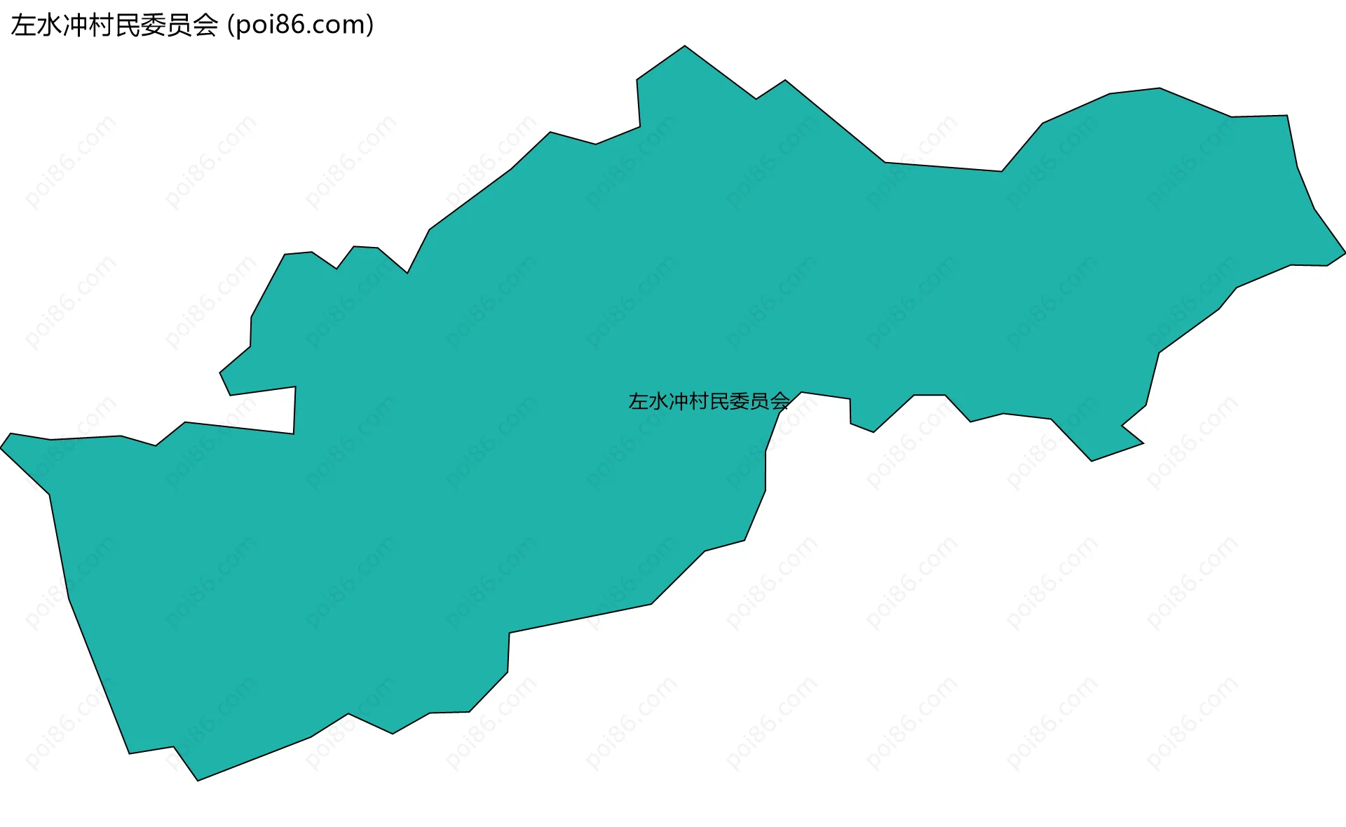 左水冲村民委员会边界地图