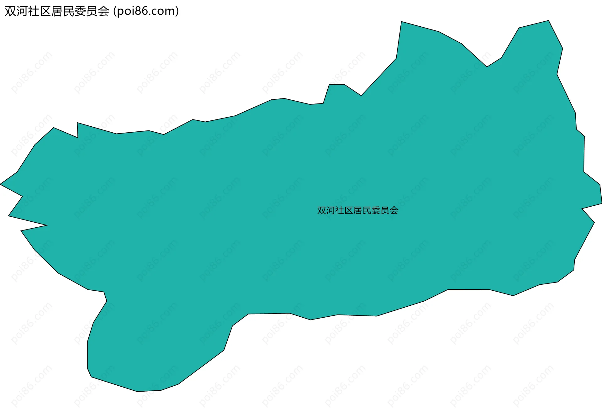 双河社区居民委员会边界地图