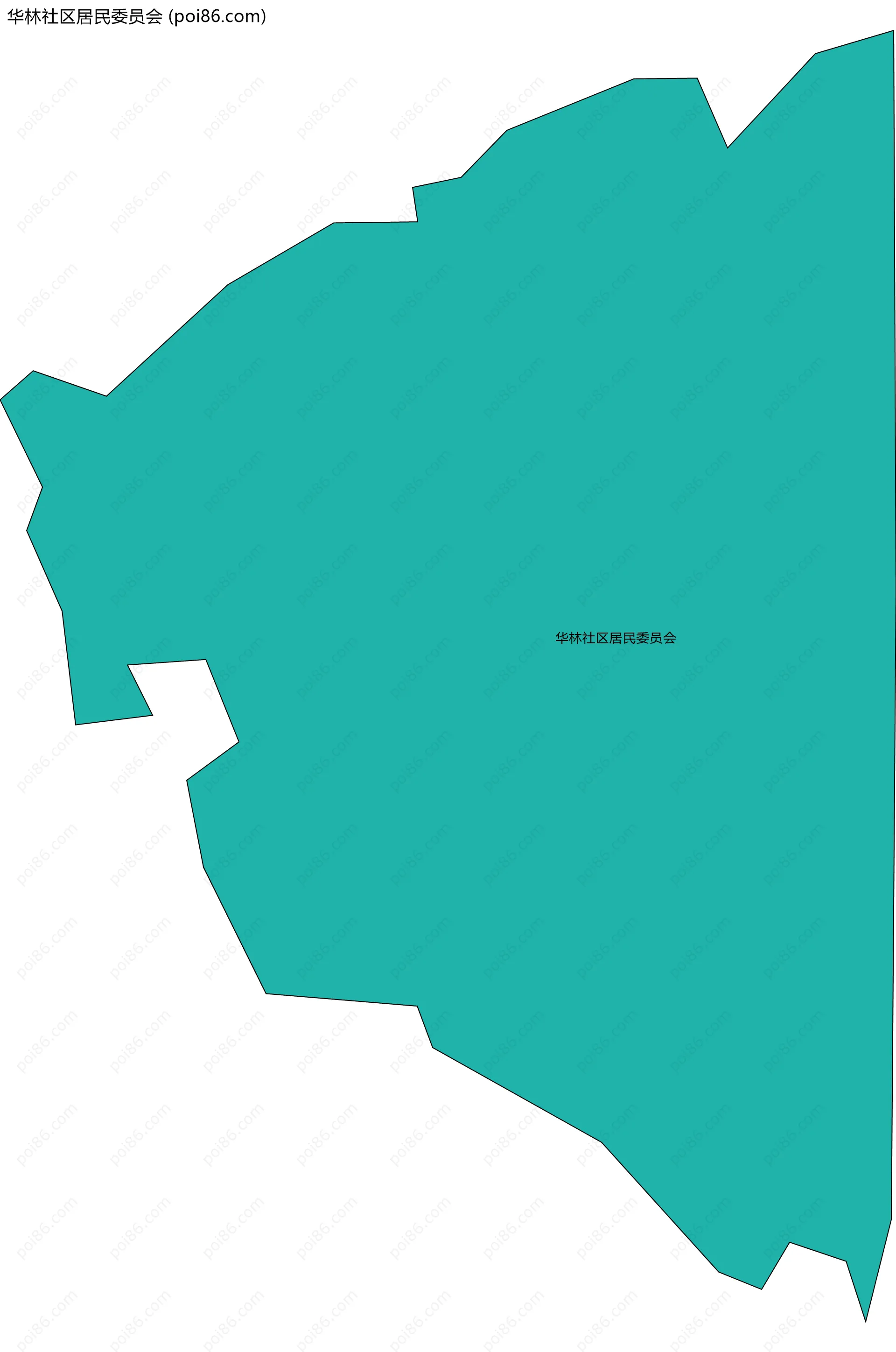 华林社区居民委员会边界地图