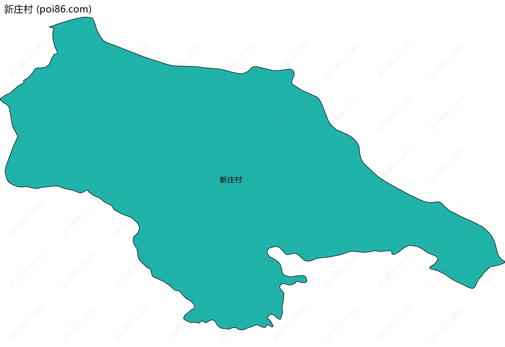 新庄村边界地图