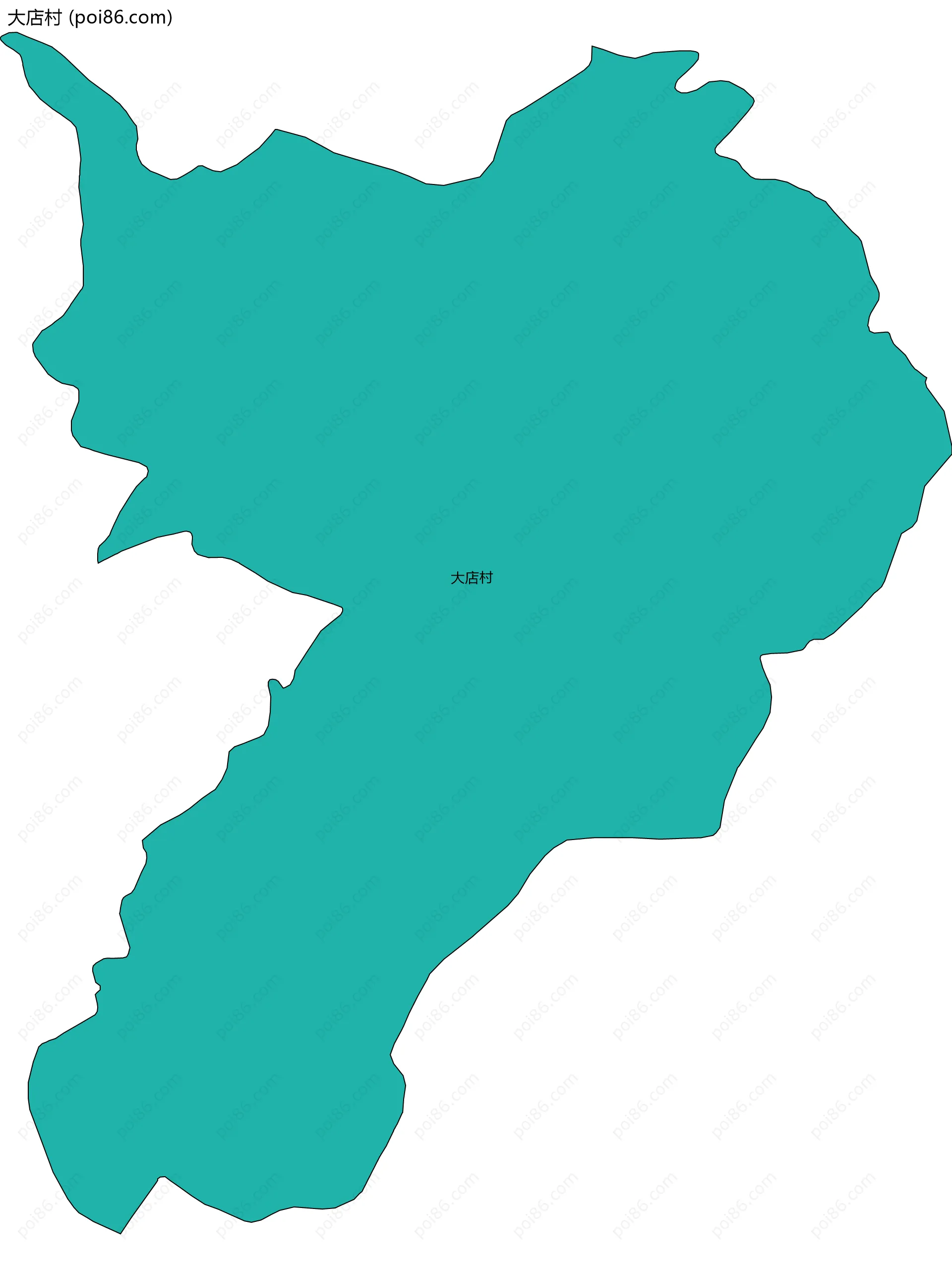 大店村边界地图