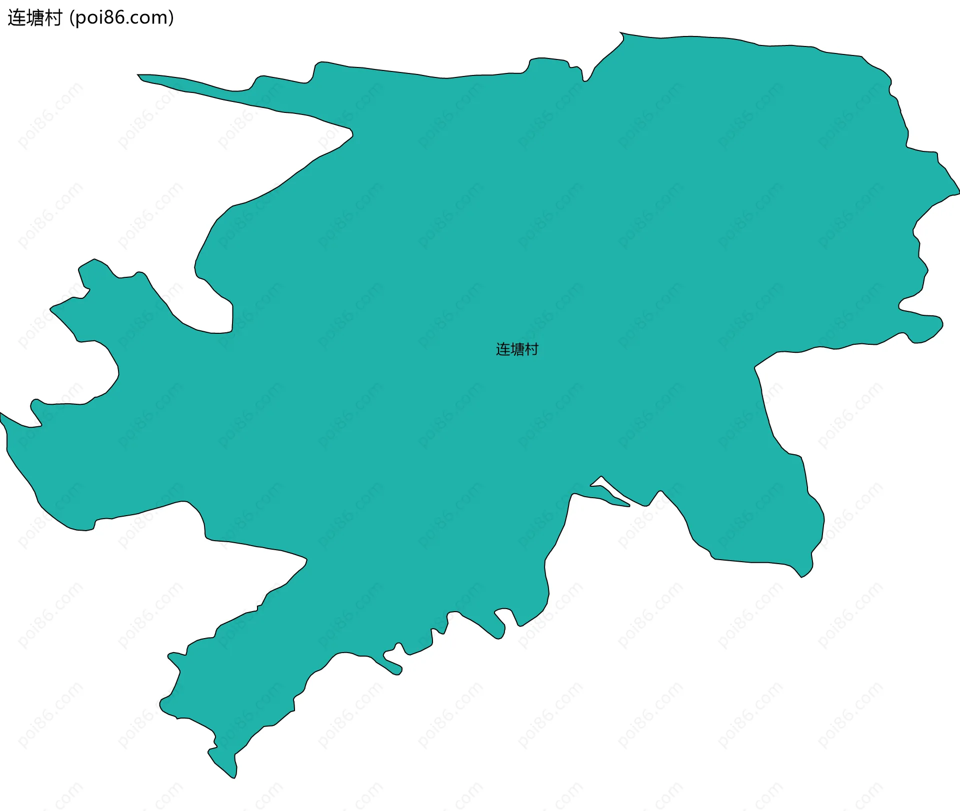 连塘村边界地图