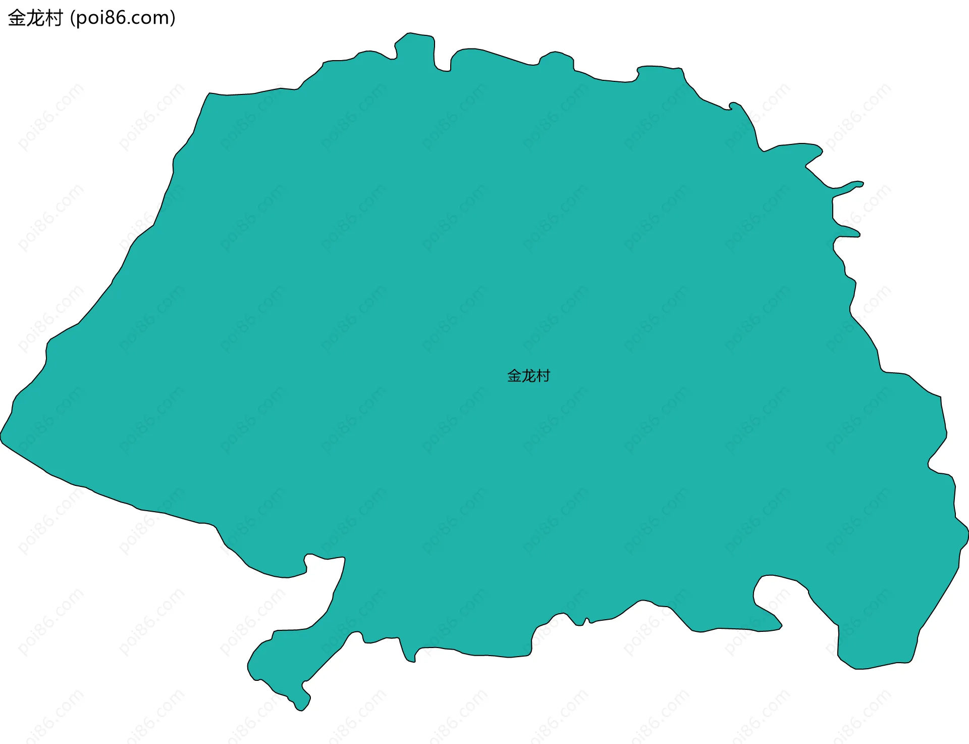 金龙村边界地图