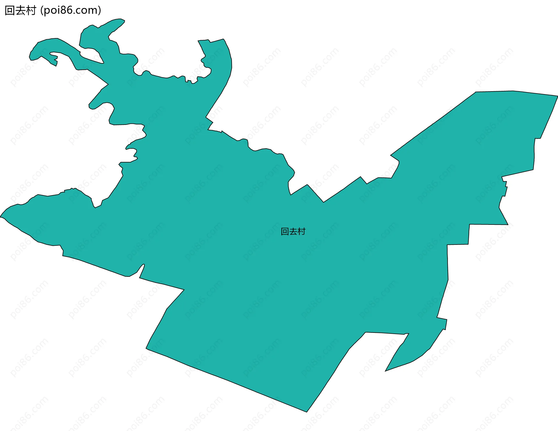 回去村边界地图