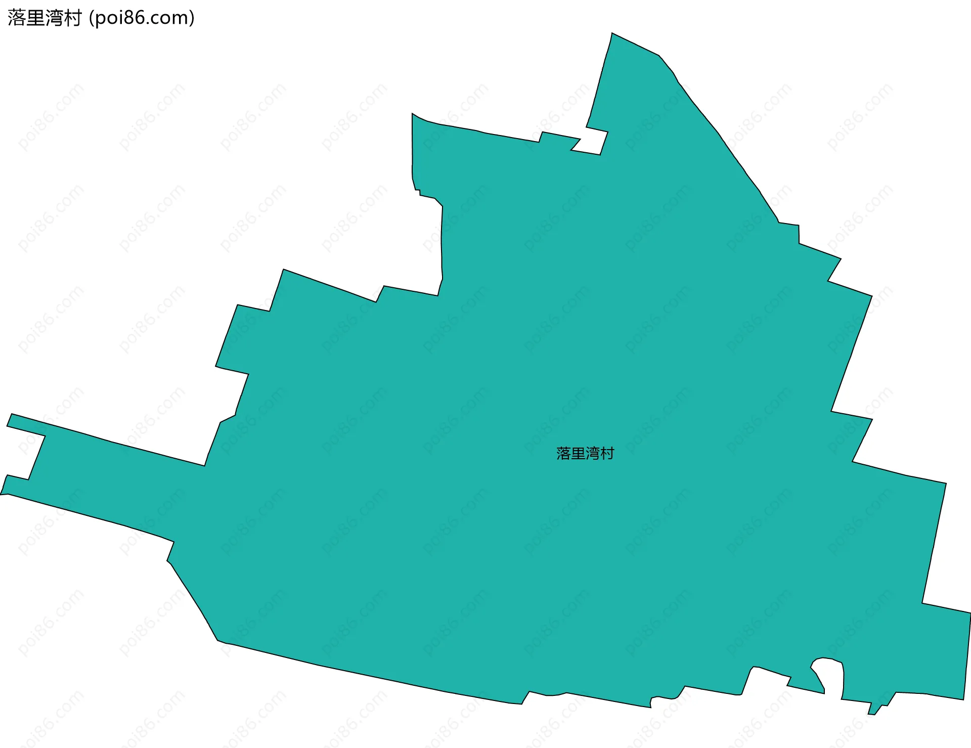 落里湾村边界地图