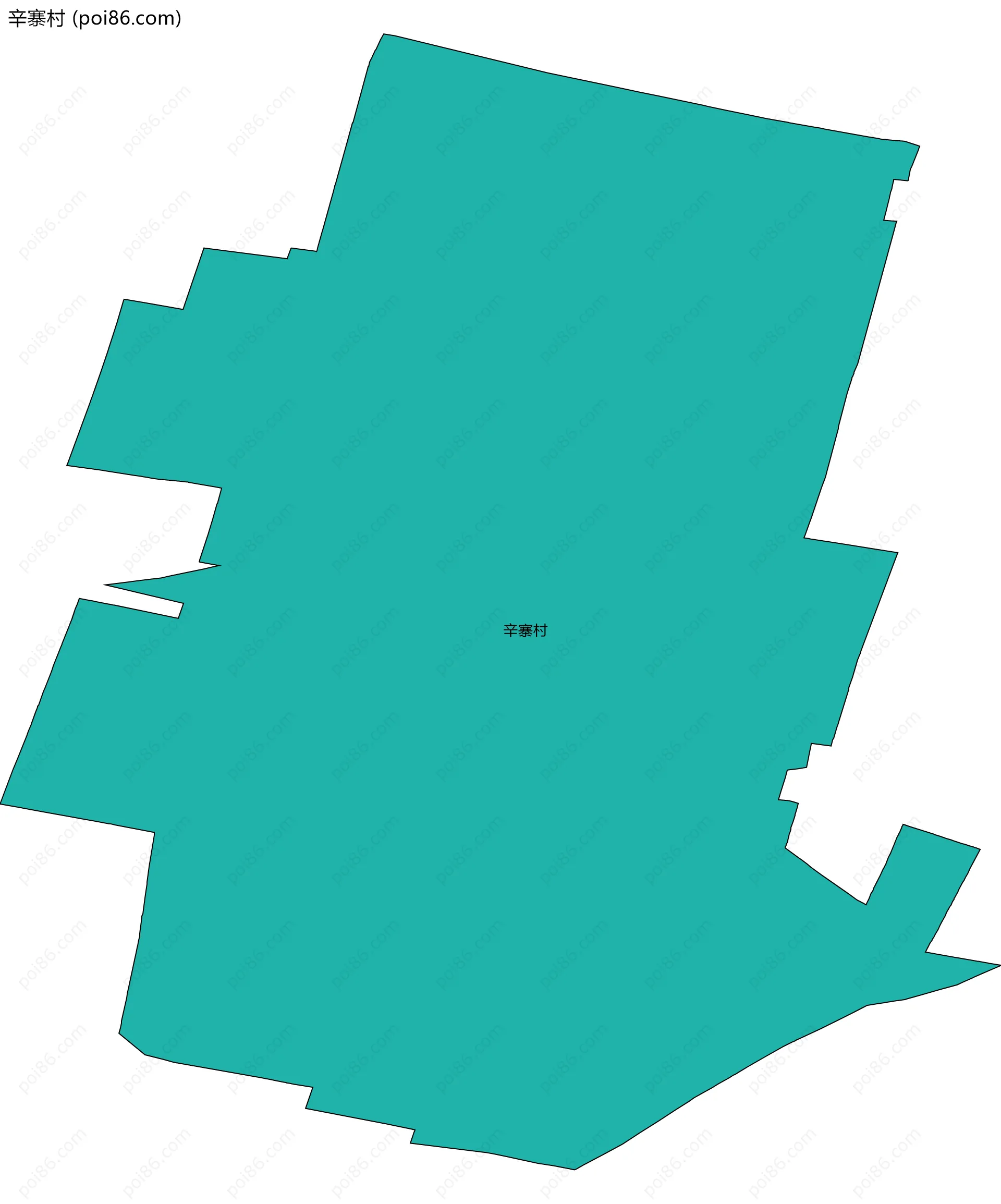 辛寨村边界地图