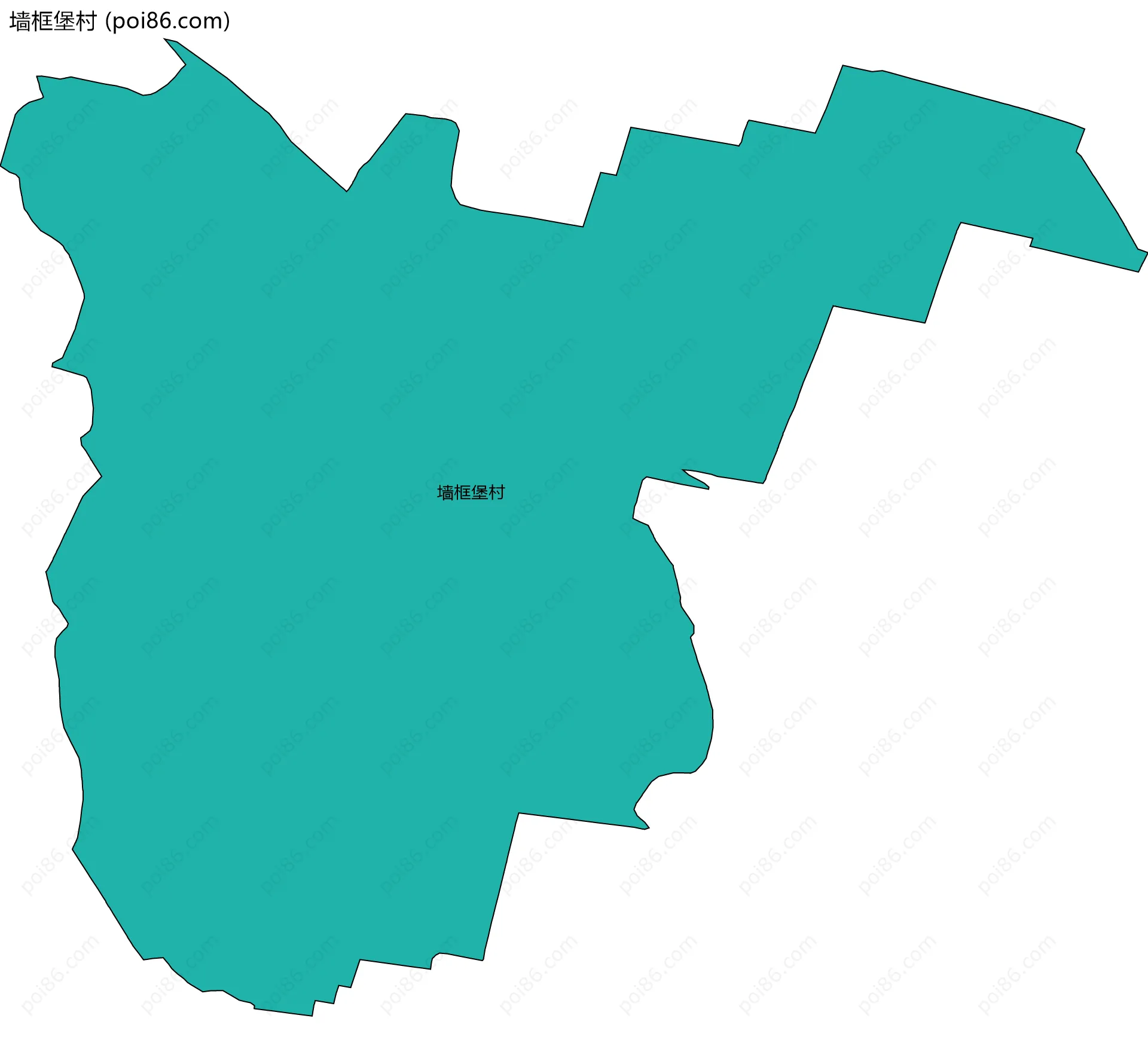 墙框堡村边界地图