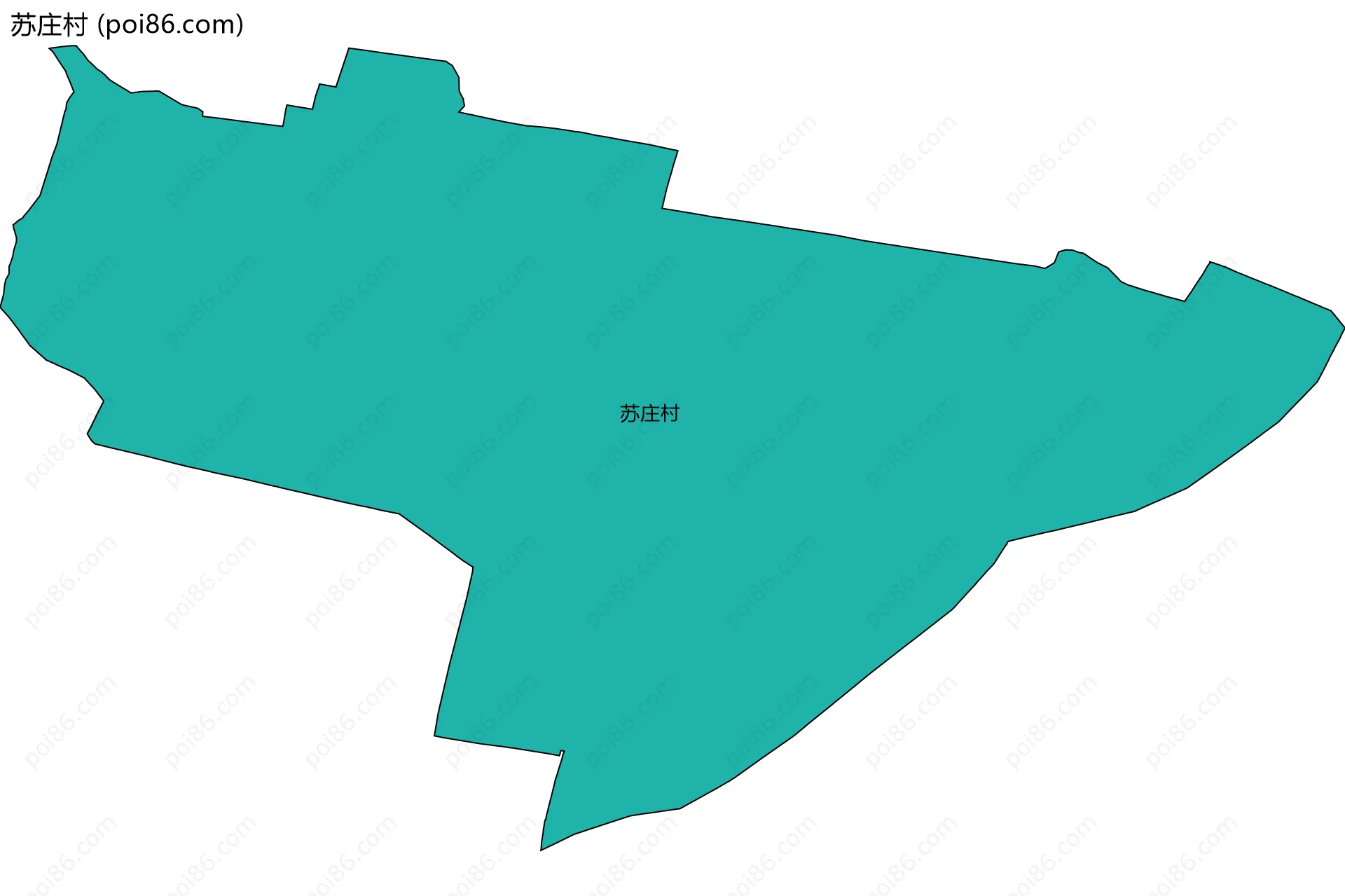 苏庄村边界地图