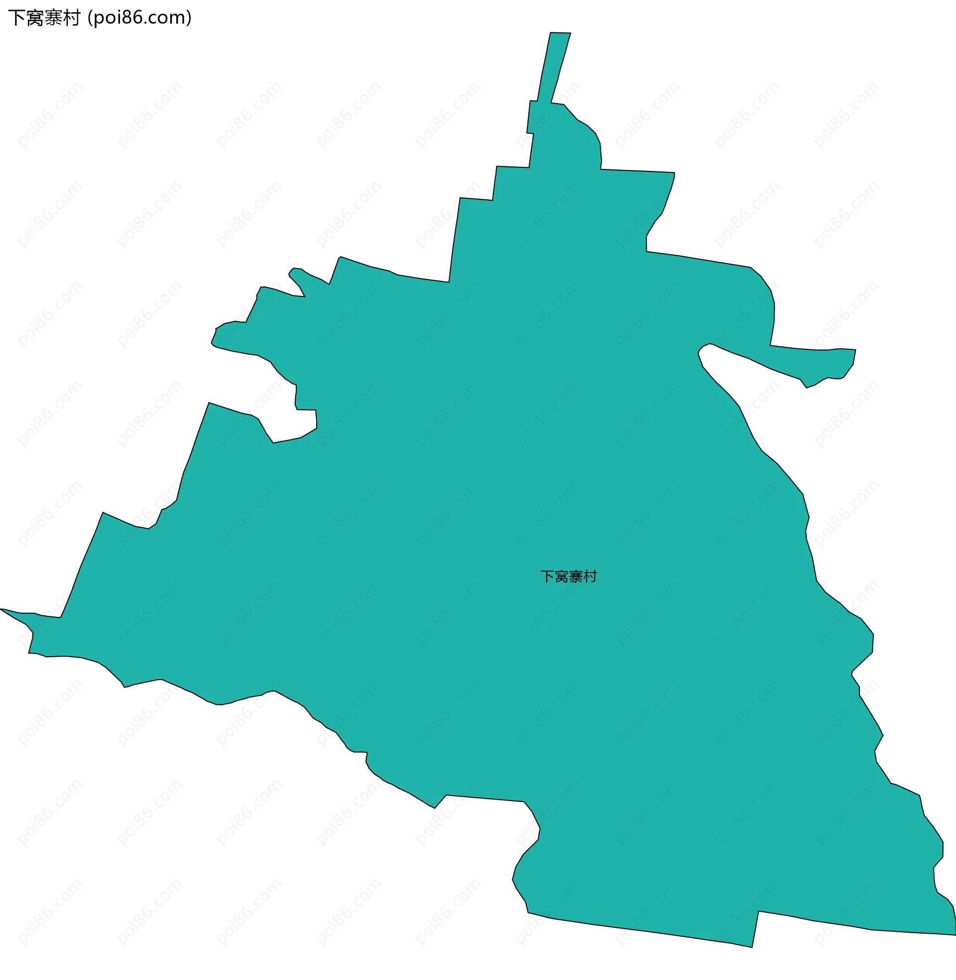 下窝寨村边界地图