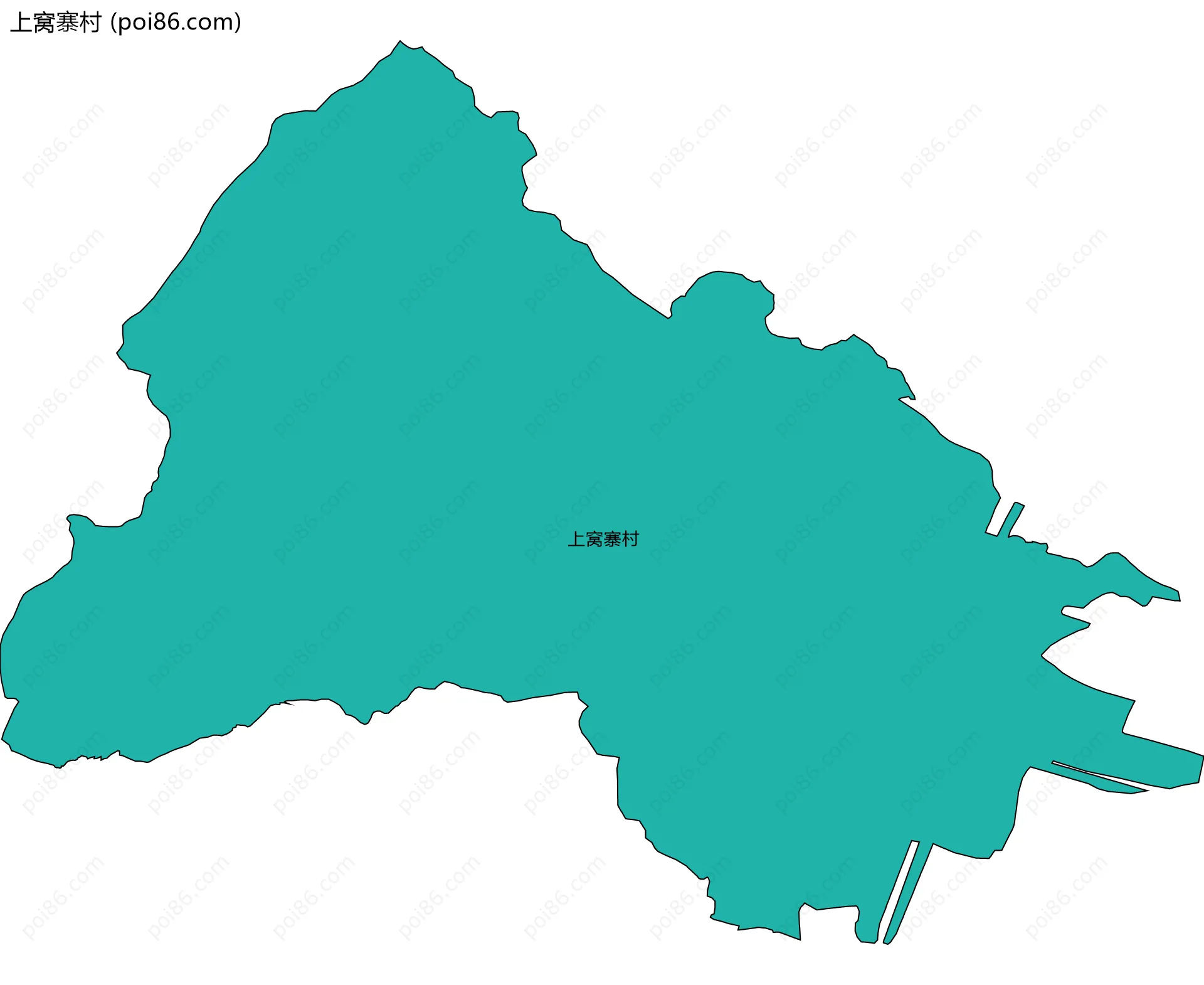 上窝寨村边界地图