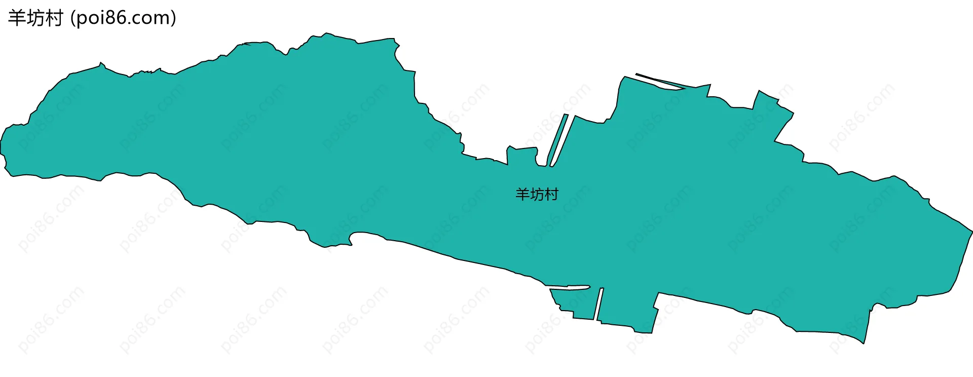 羊坊村边界地图