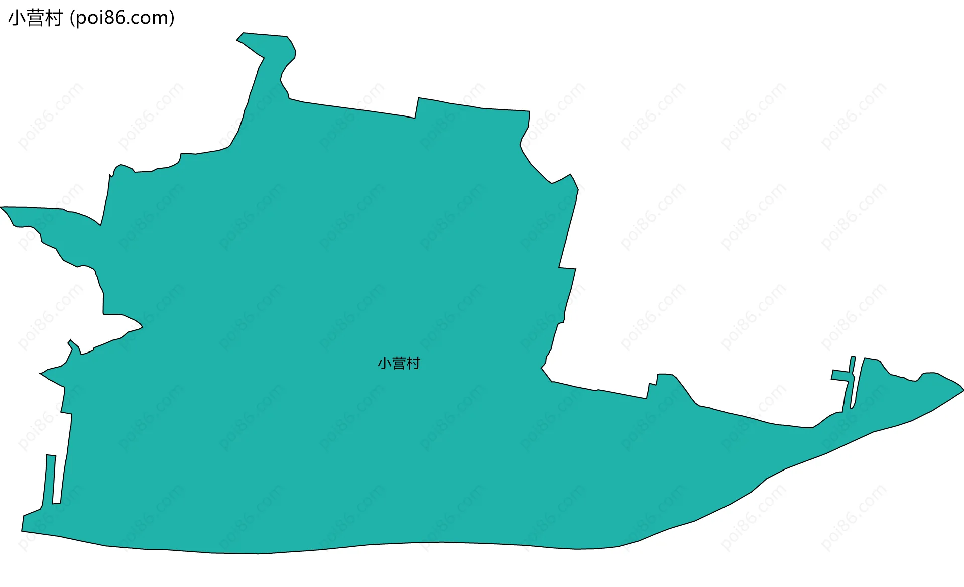 小营村边界地图