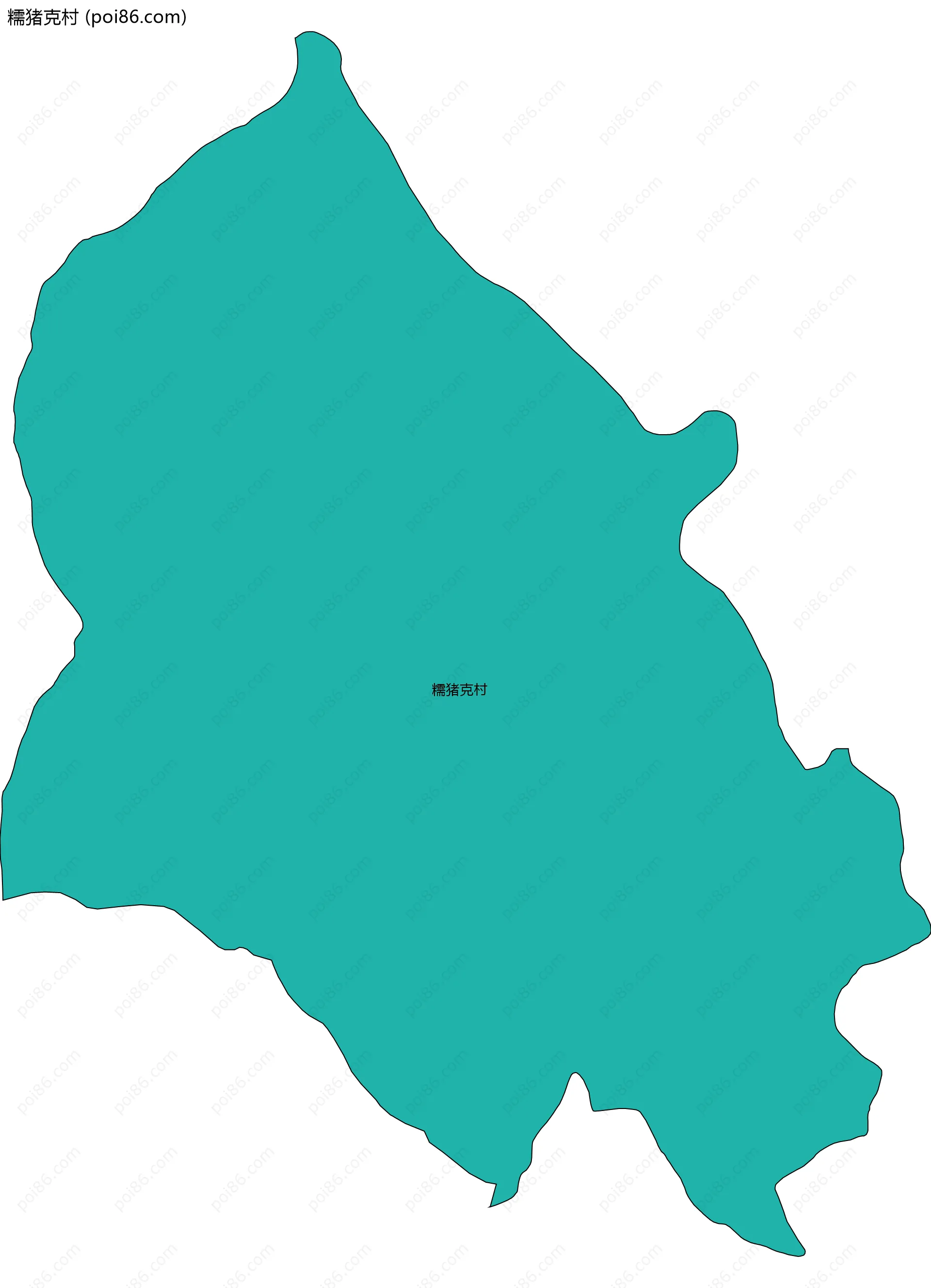 糯猪克村边界地图