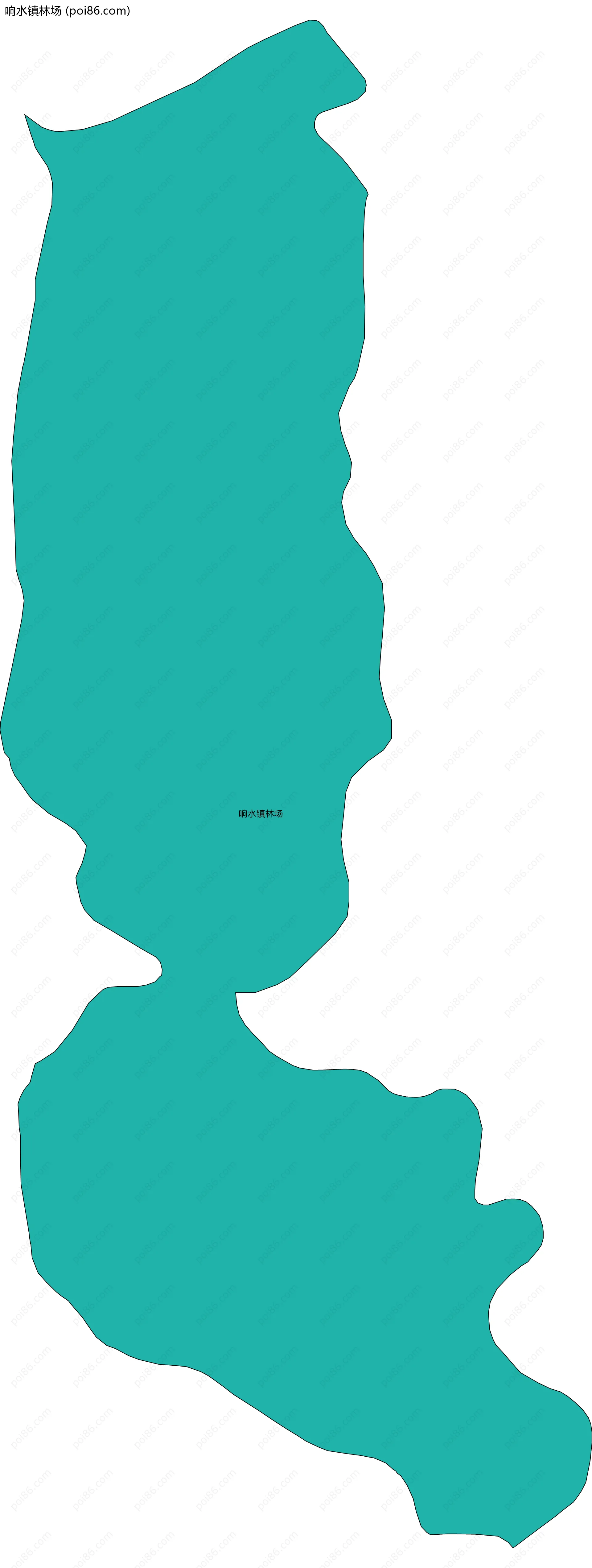 响水镇林场边界地图