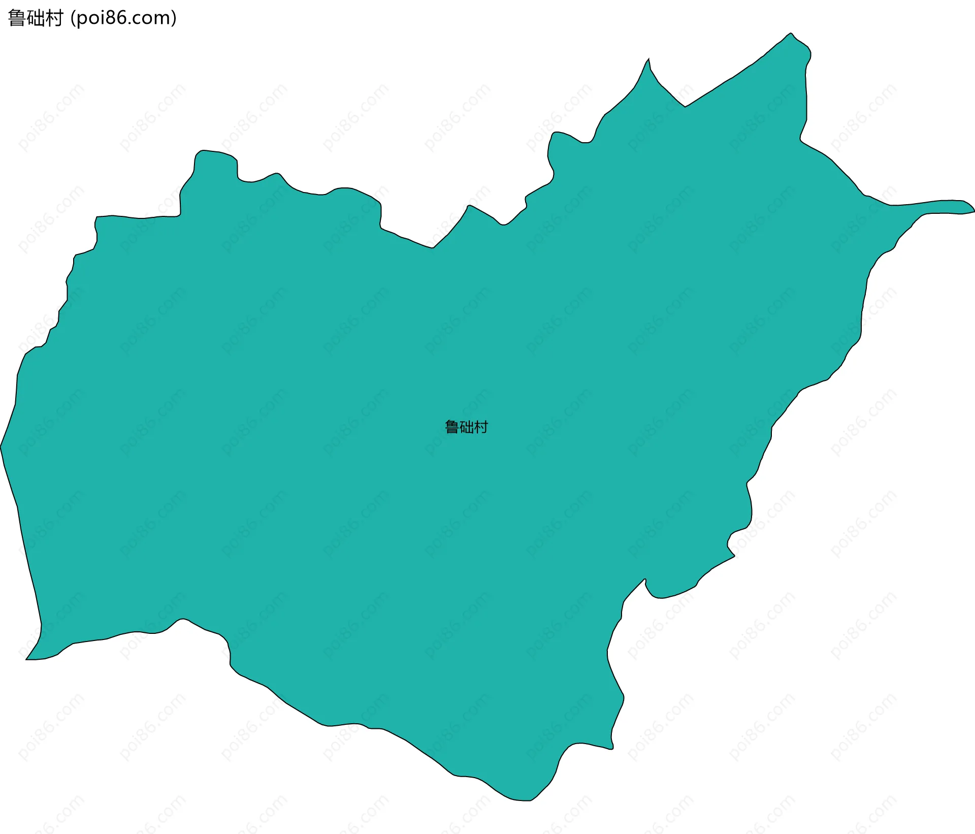 鲁础村边界地图