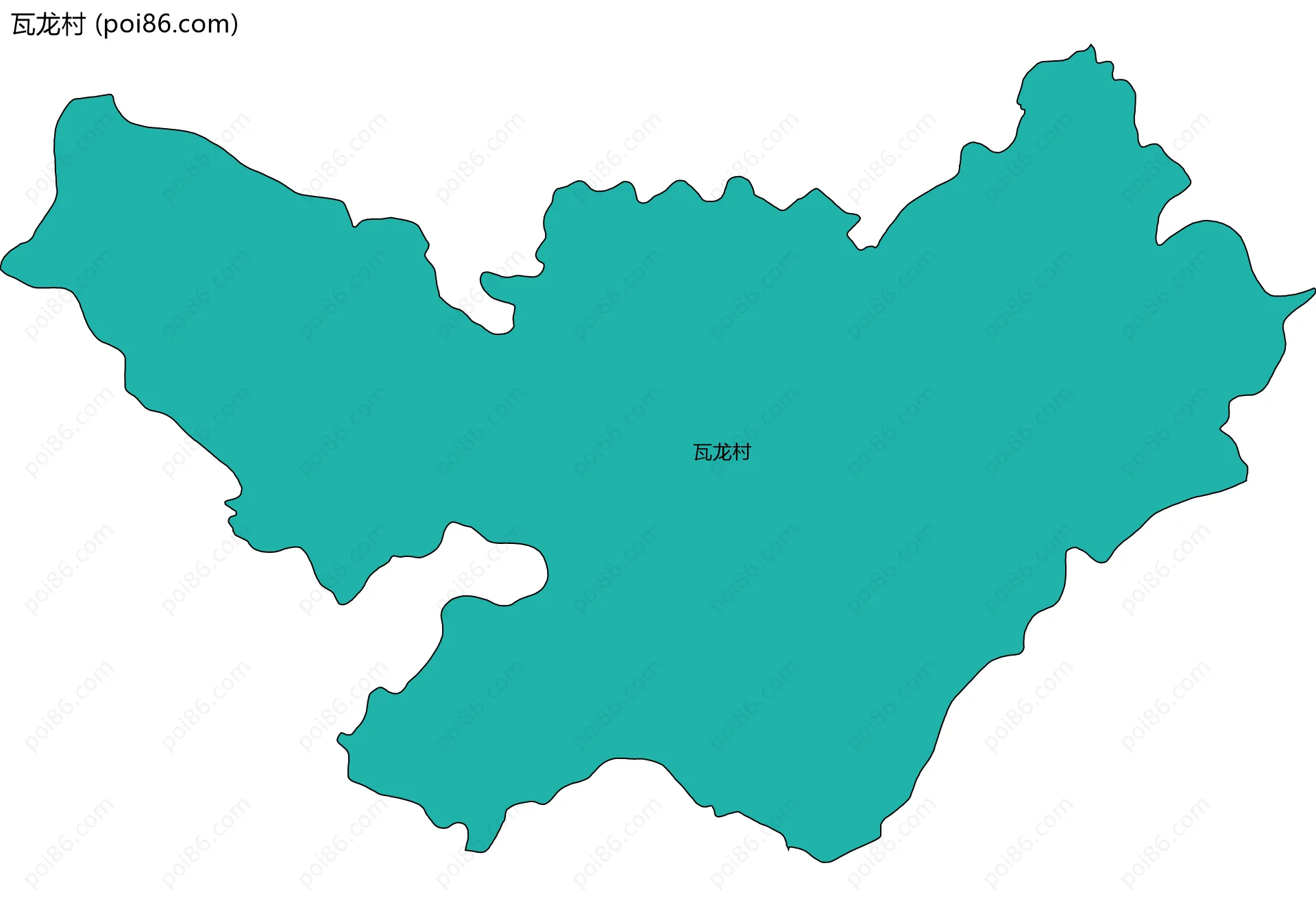 瓦龙村边界地图