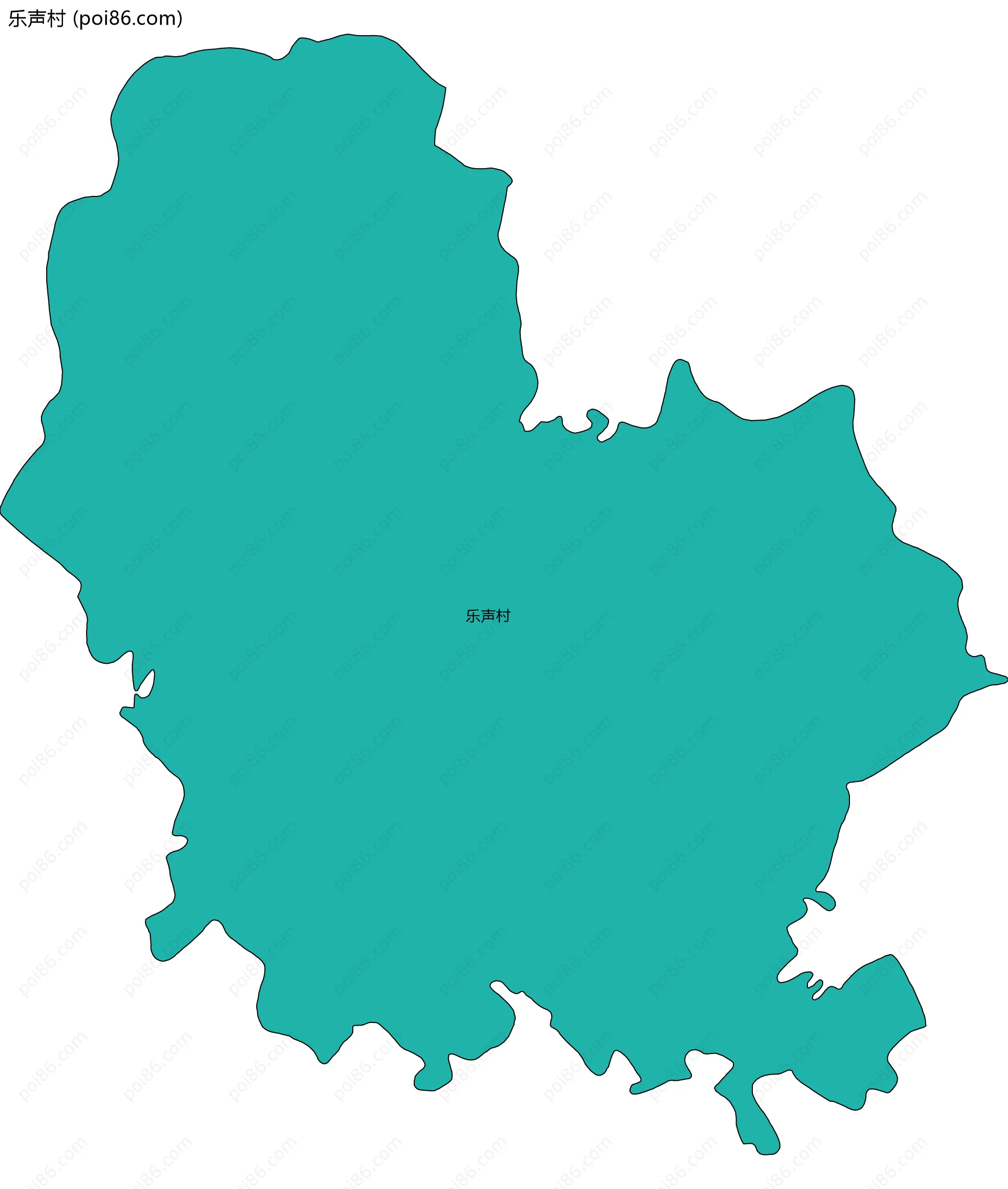 乐声村边界地图