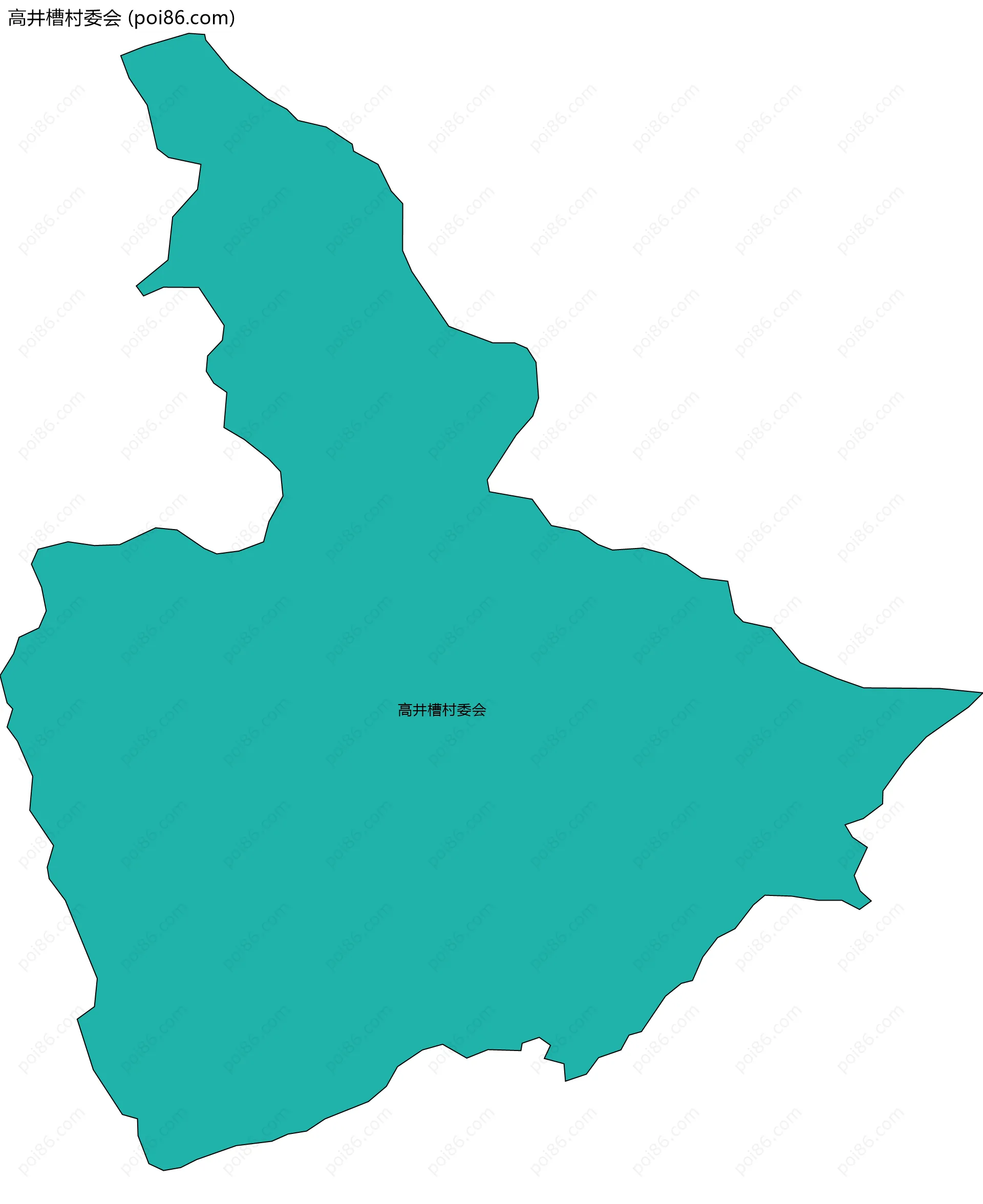 高井槽村委会边界地图