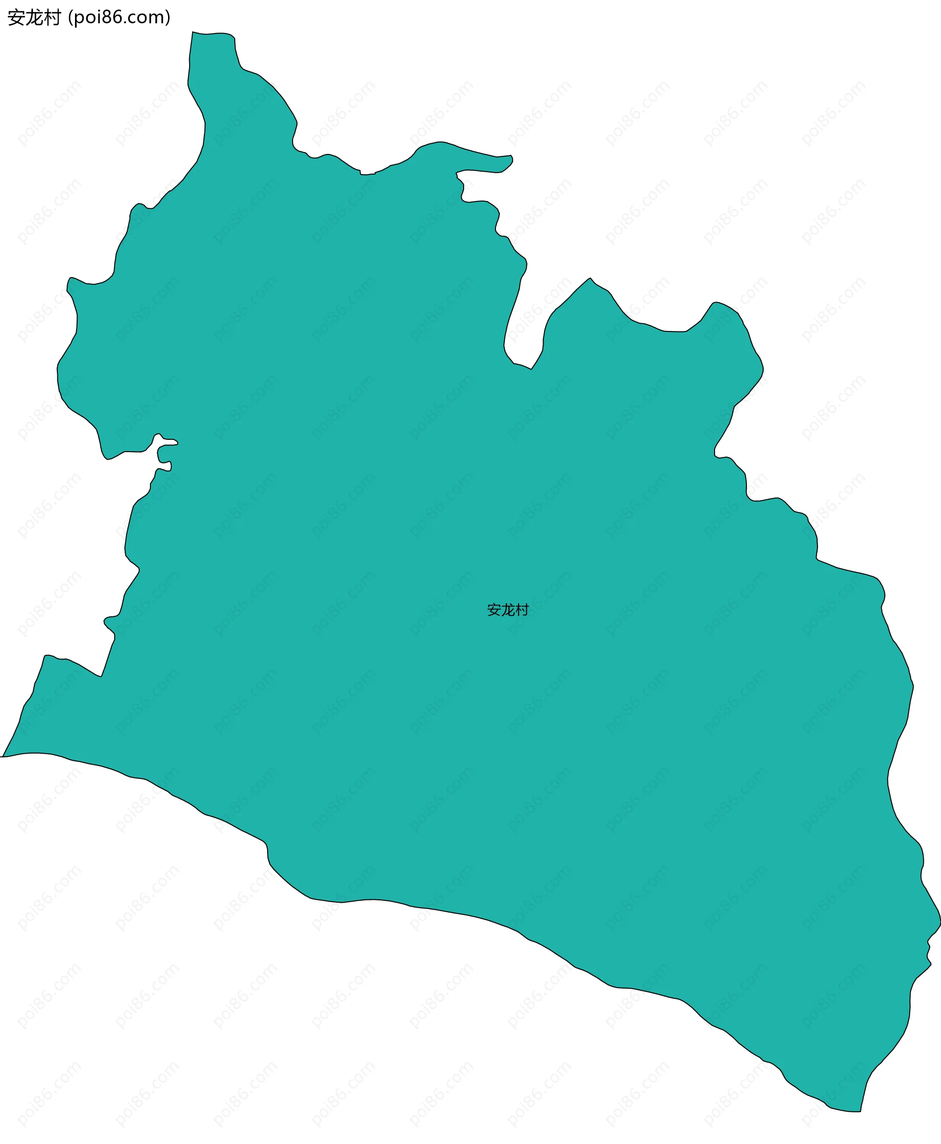 安龙村边界地图