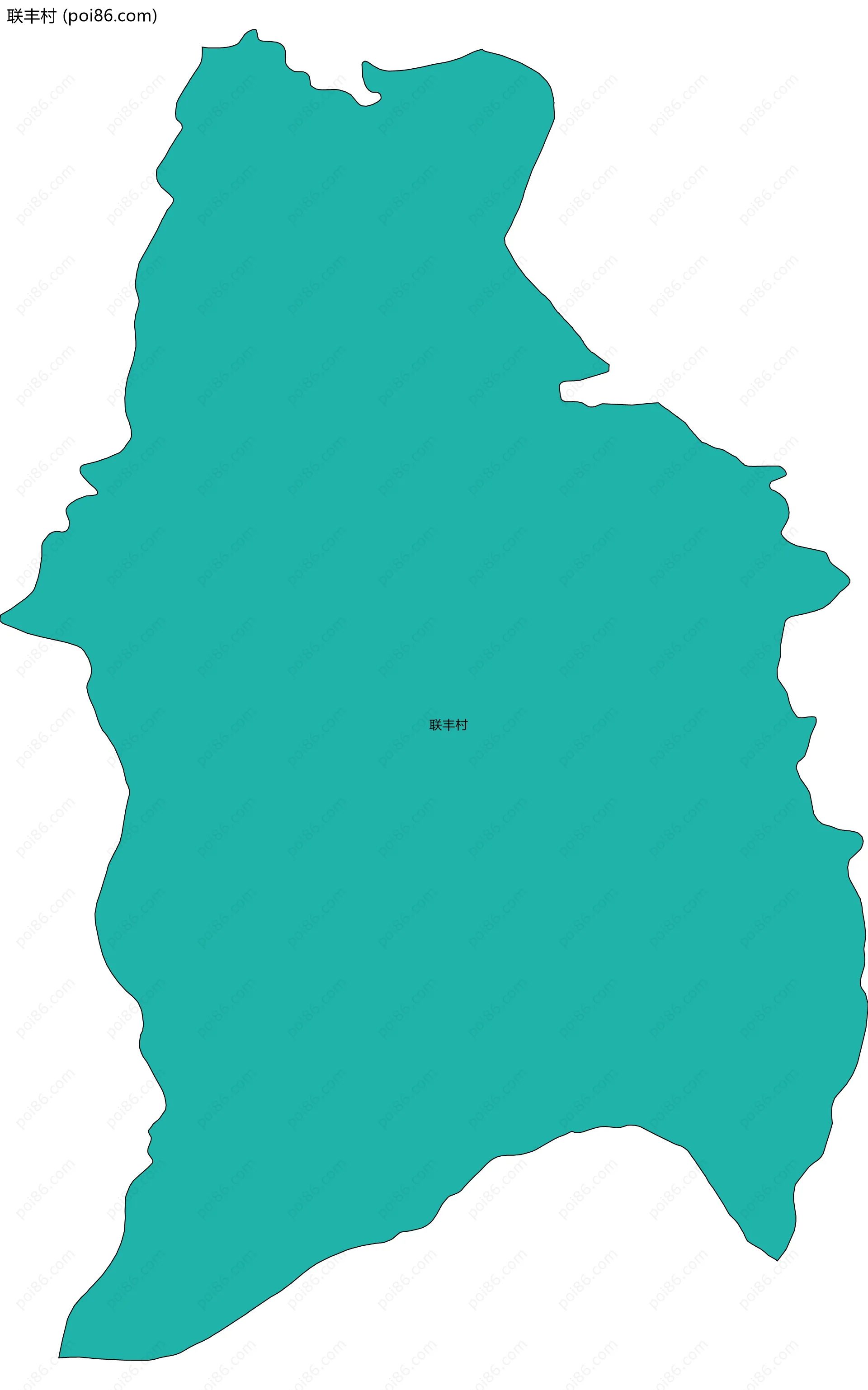 联丰村边界地图